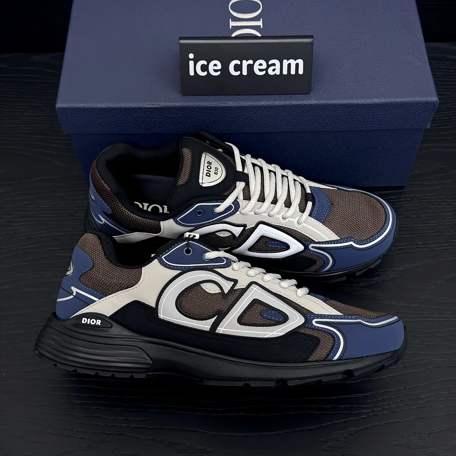 Dior B30 Sneaker Navy Brown Black Sole