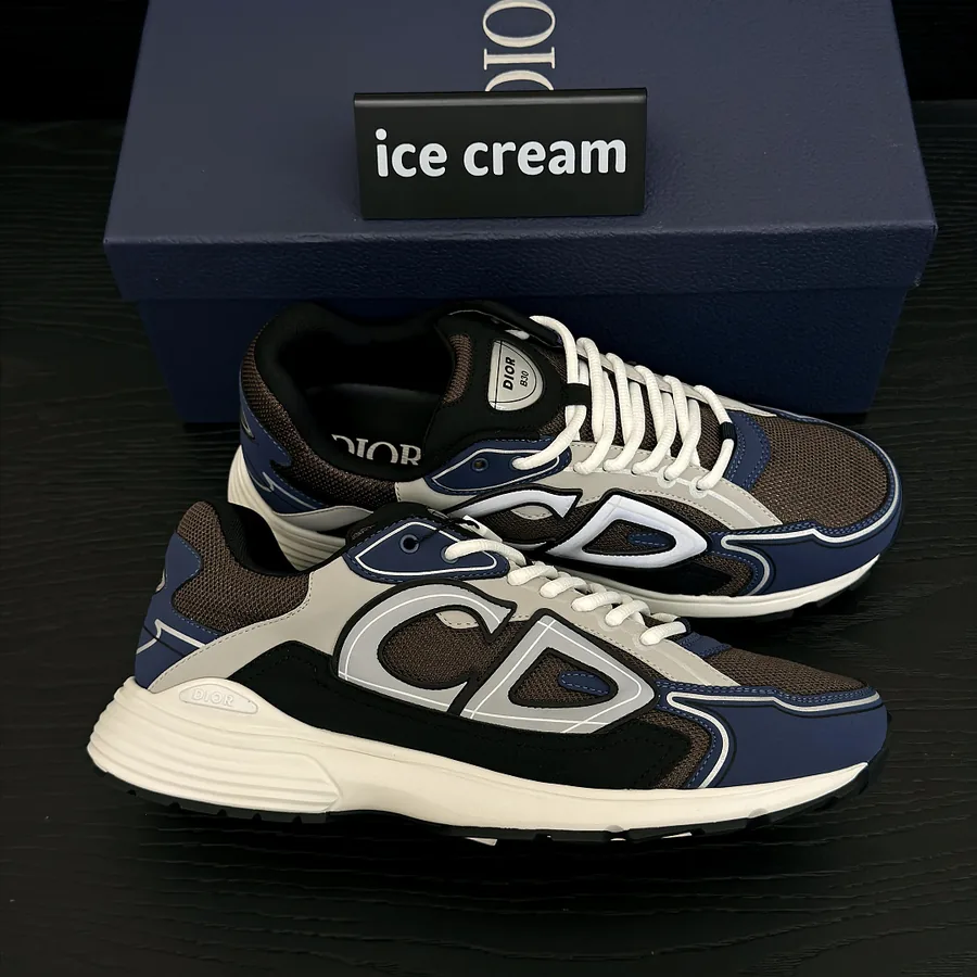 Dior B30 Sneaker Navy Brown White Sole