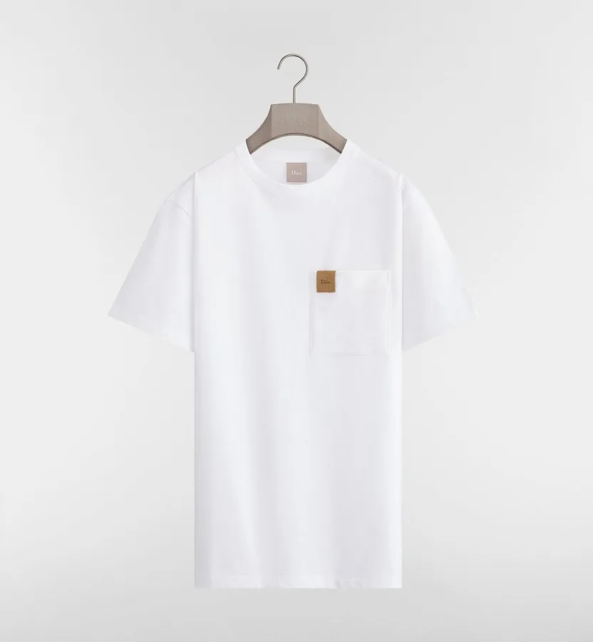 Dior Pocket Logo Tee White