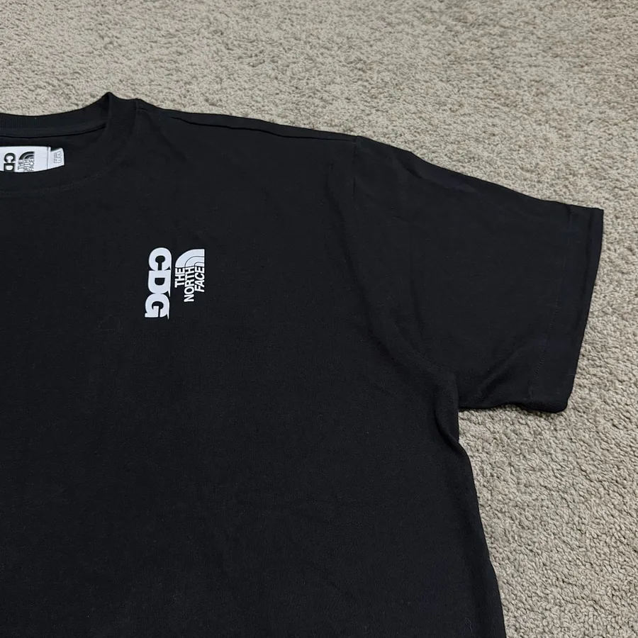 CDG x TNF Logo Tee Black