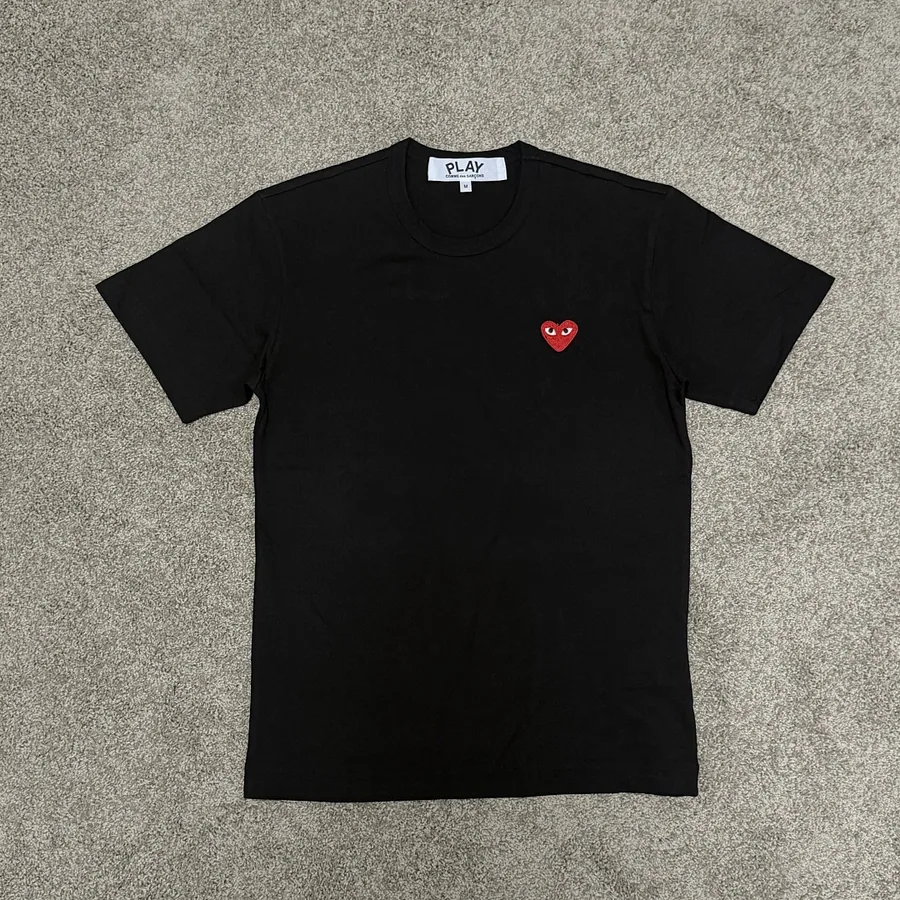 CDG Play Heart Short Tee /Red heart