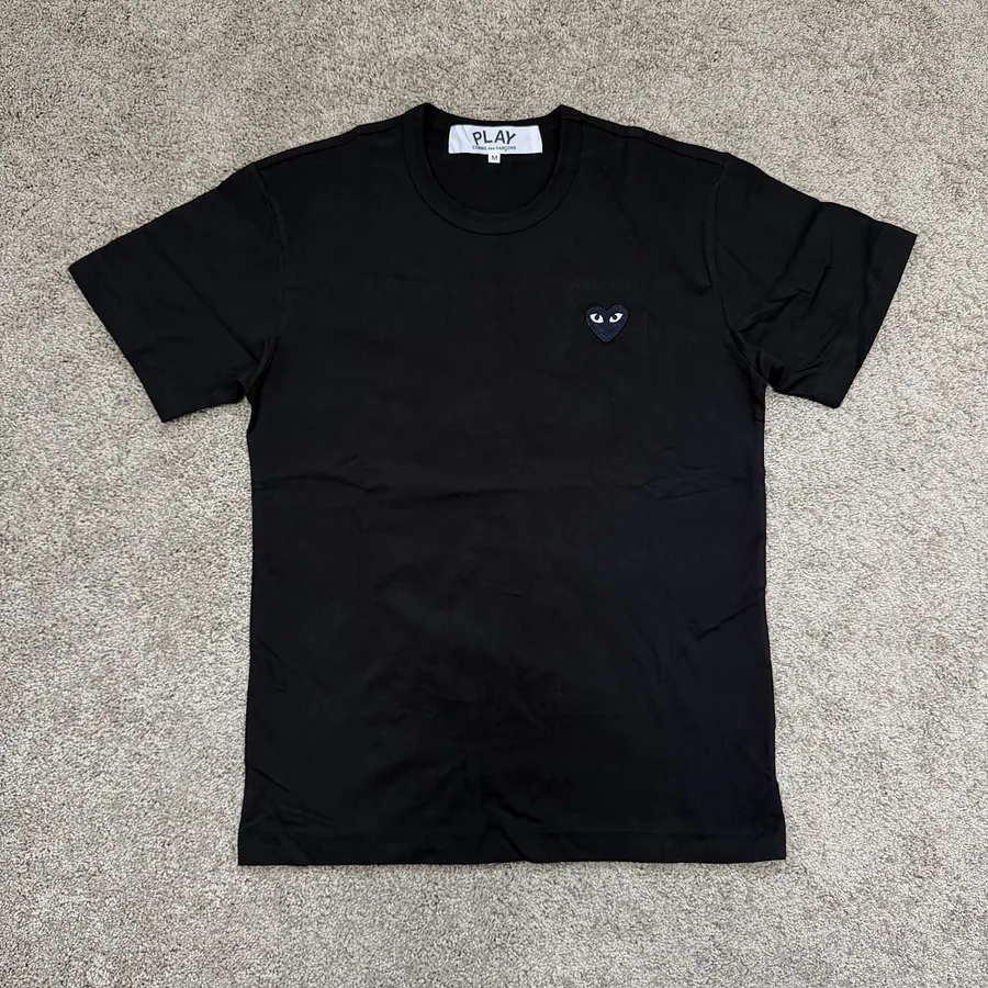 CDG Play Heart Short Tee /Black heart