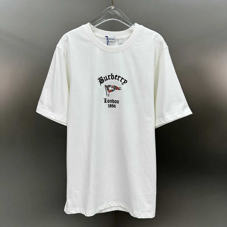 Burberry Check Logo Tee White