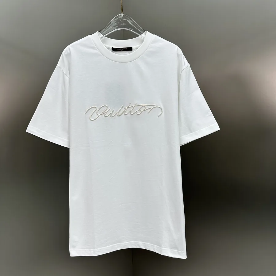LV Vuitton Script Logo Tee White