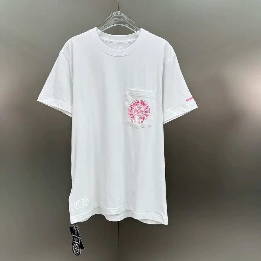 Chrome Hearts Cross Pocket Tee White