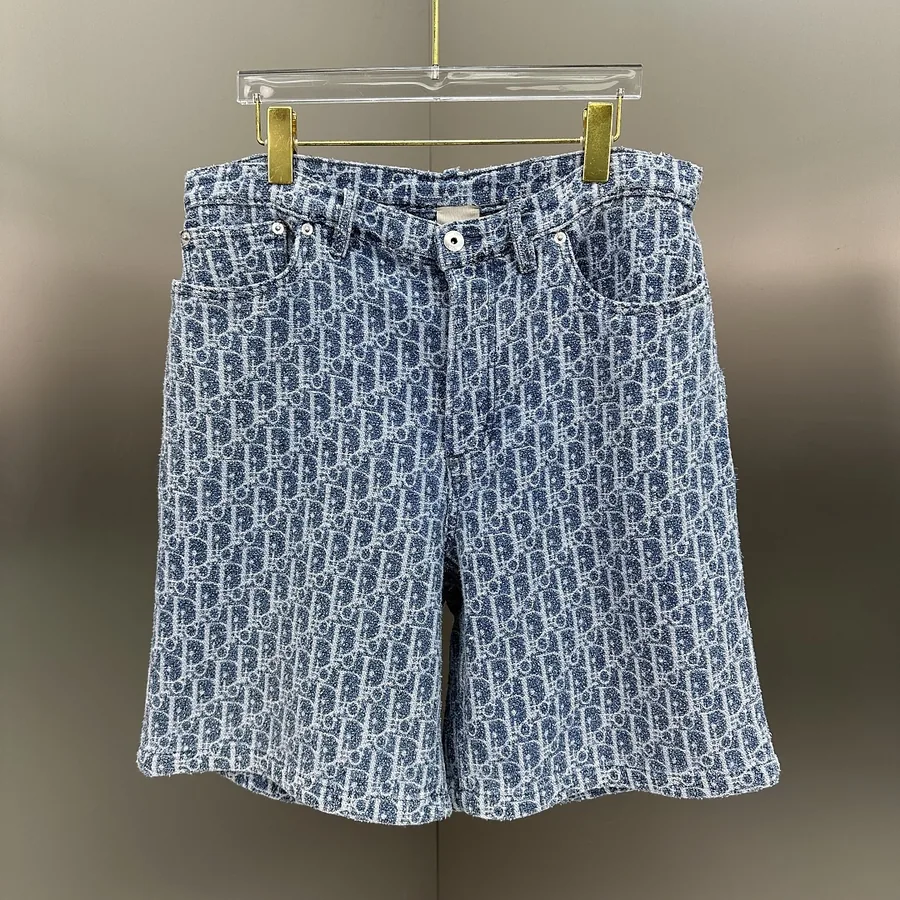 Dior Oblique Monogram Denim Shorts