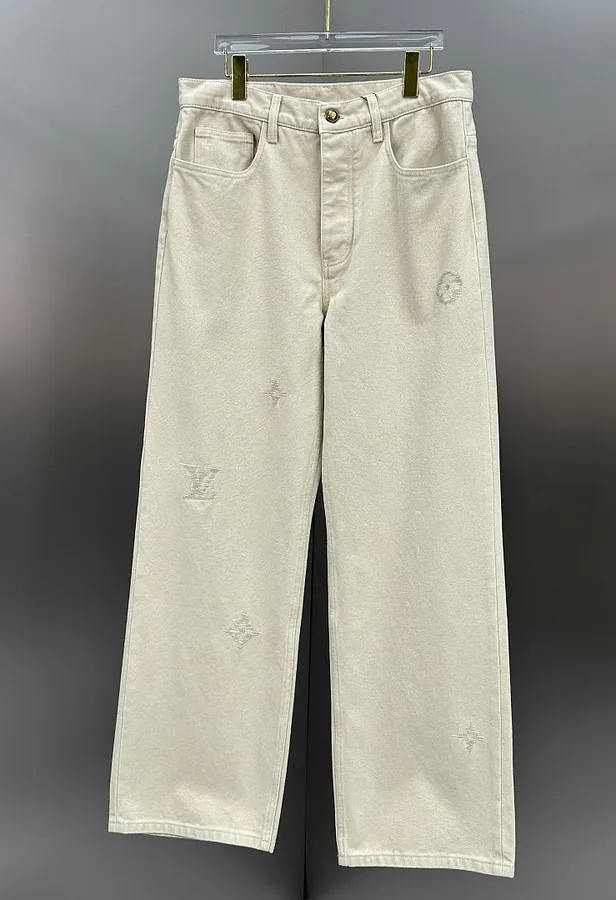 LV Monogram Star Jeans Cream