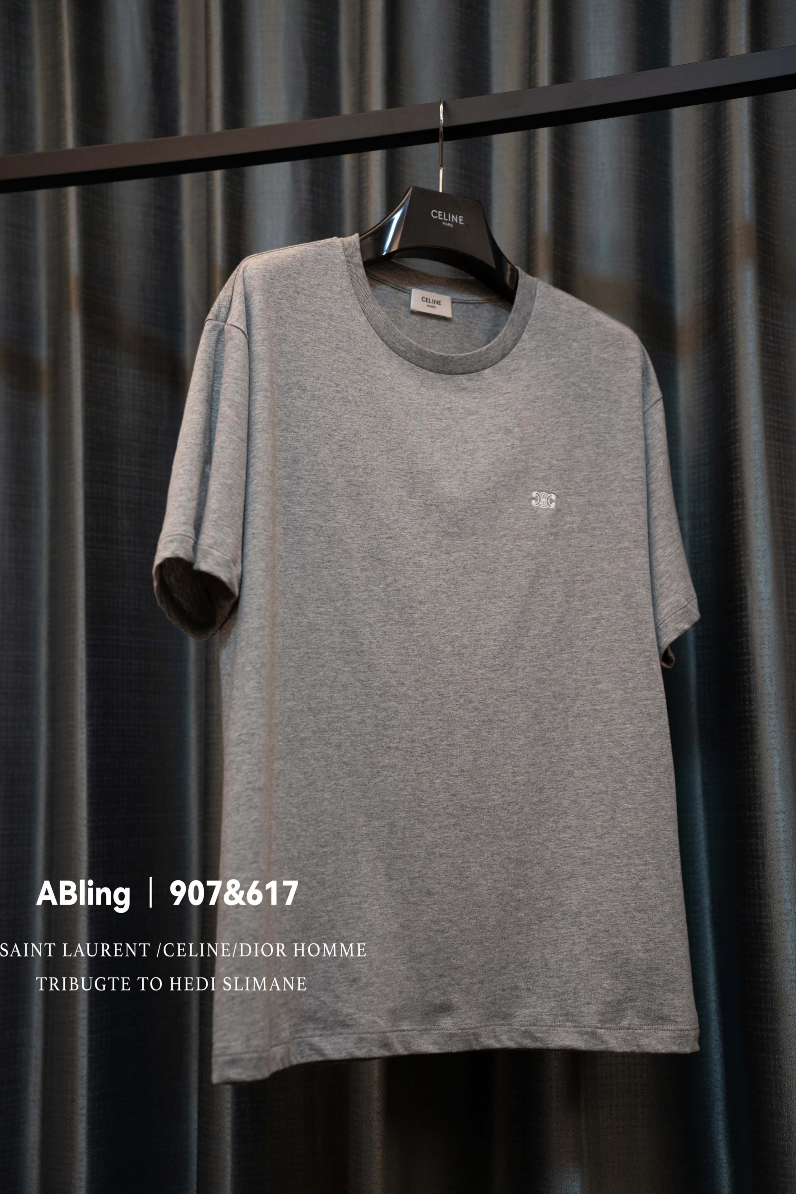 Celine Heather Grey Tee