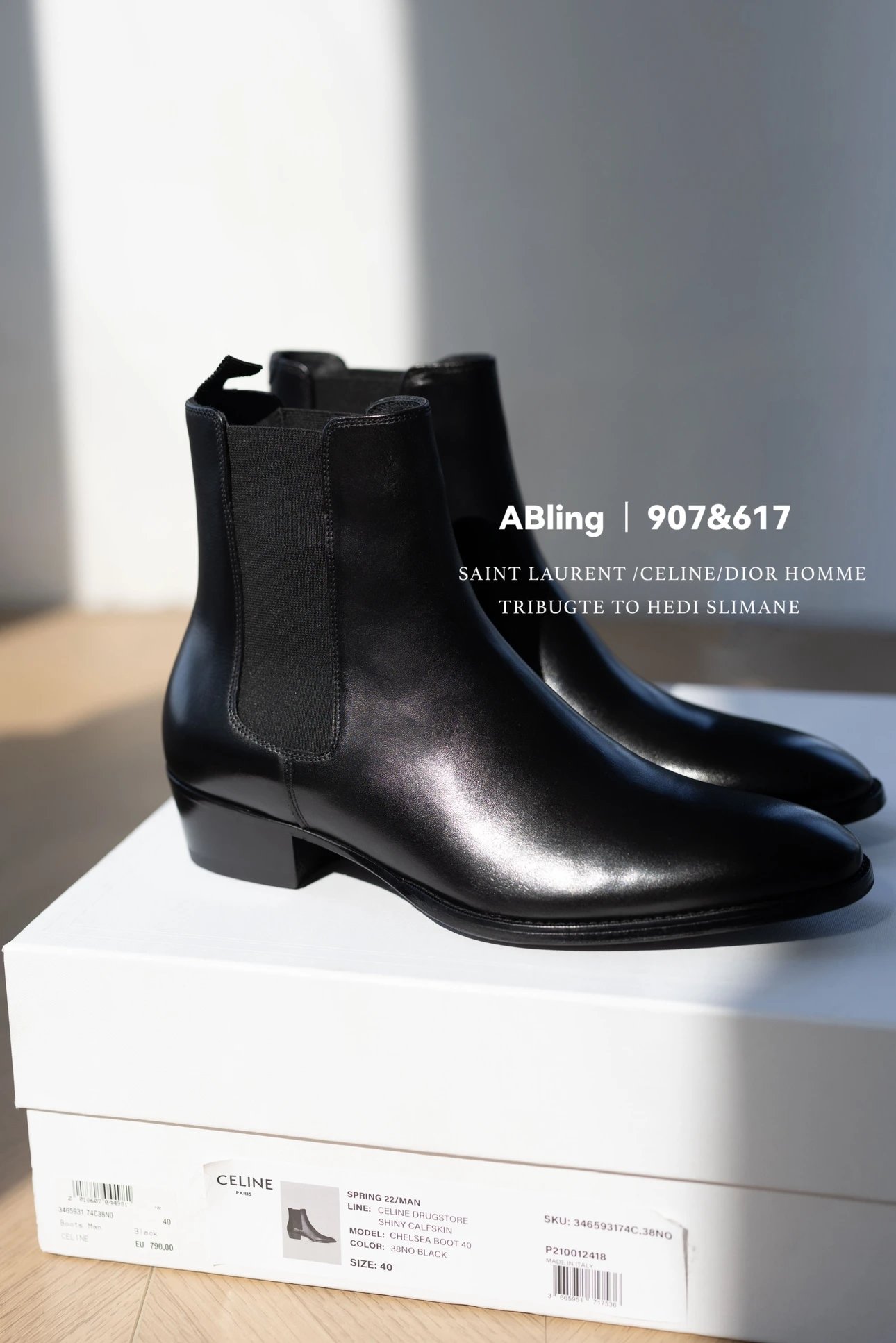 Celine Black 4cm Chelsea Boots