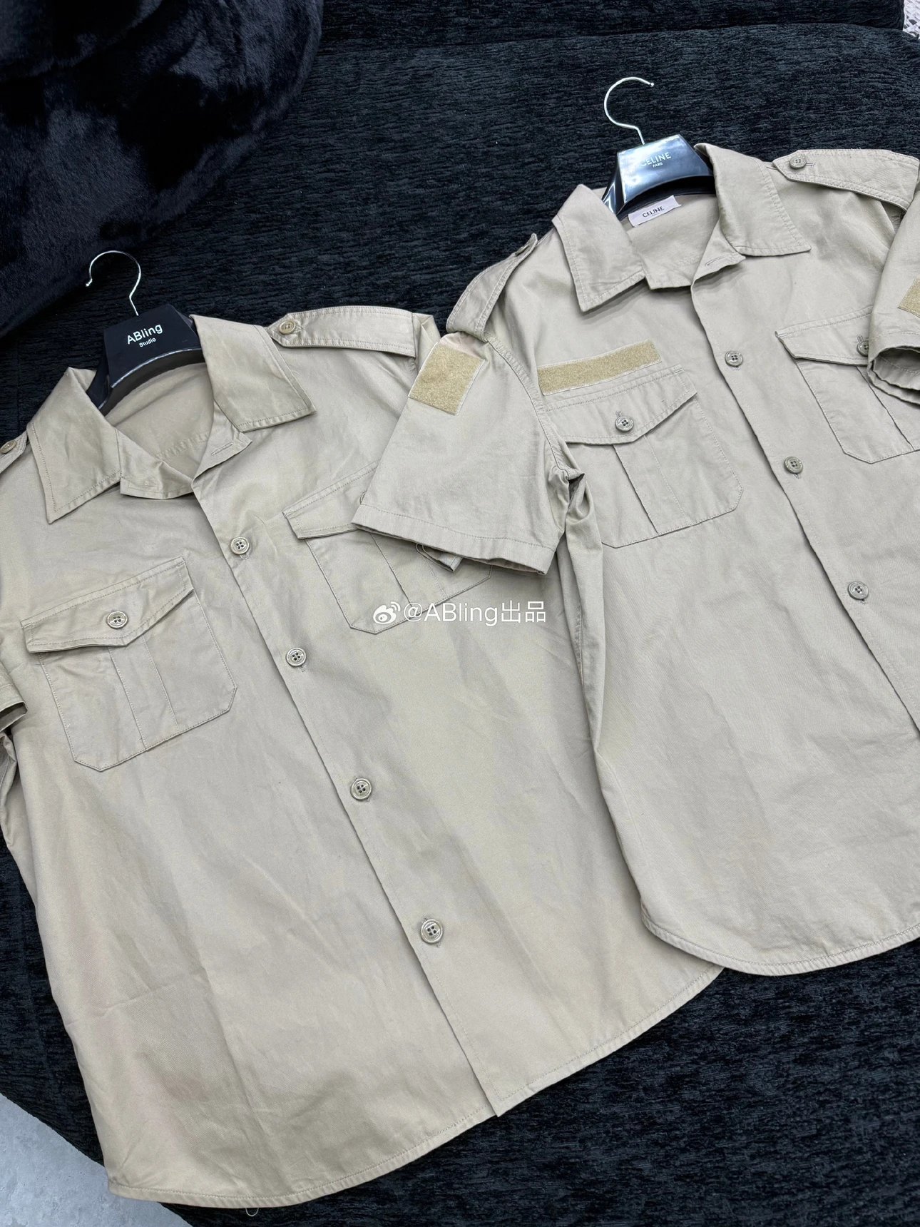 Celine Linen Safari Short Sleeve Shirt