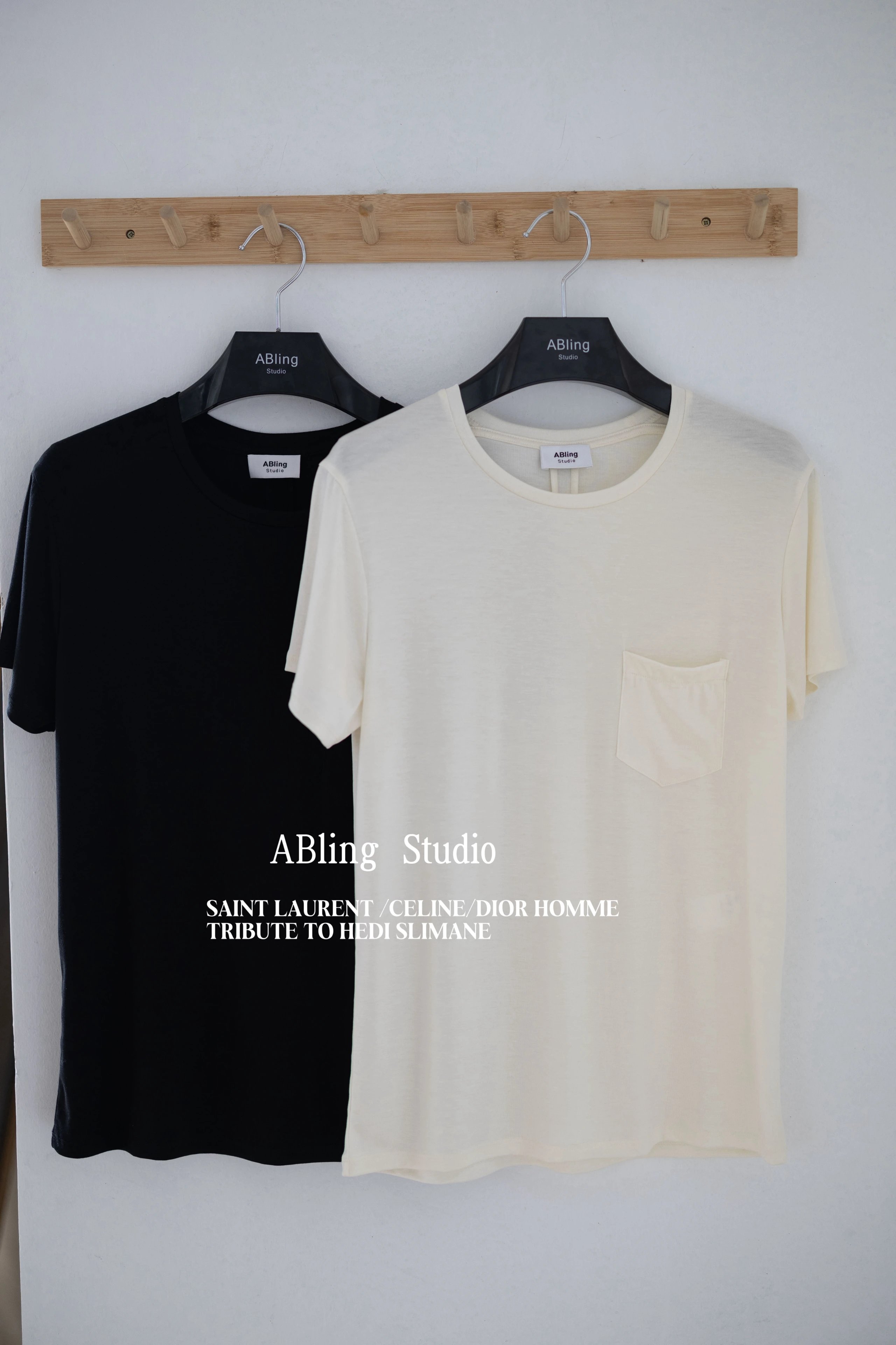 Saint Laurent Style Silk Blend Tee