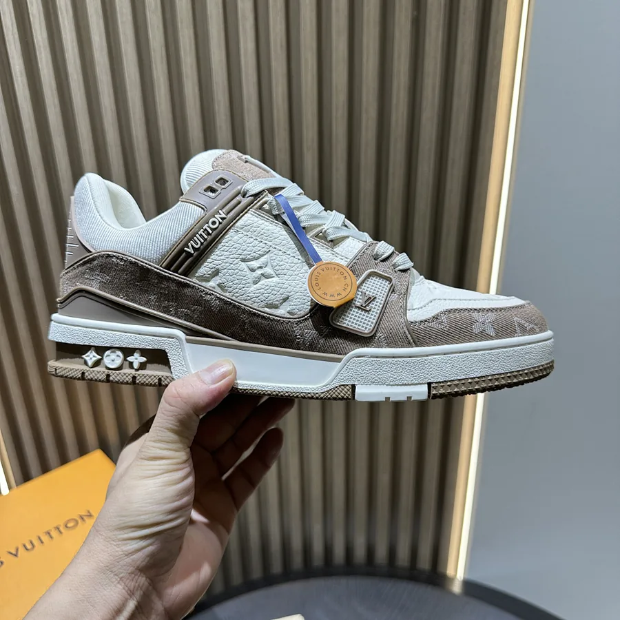 LV Trainer Sneaker Beige Monogram