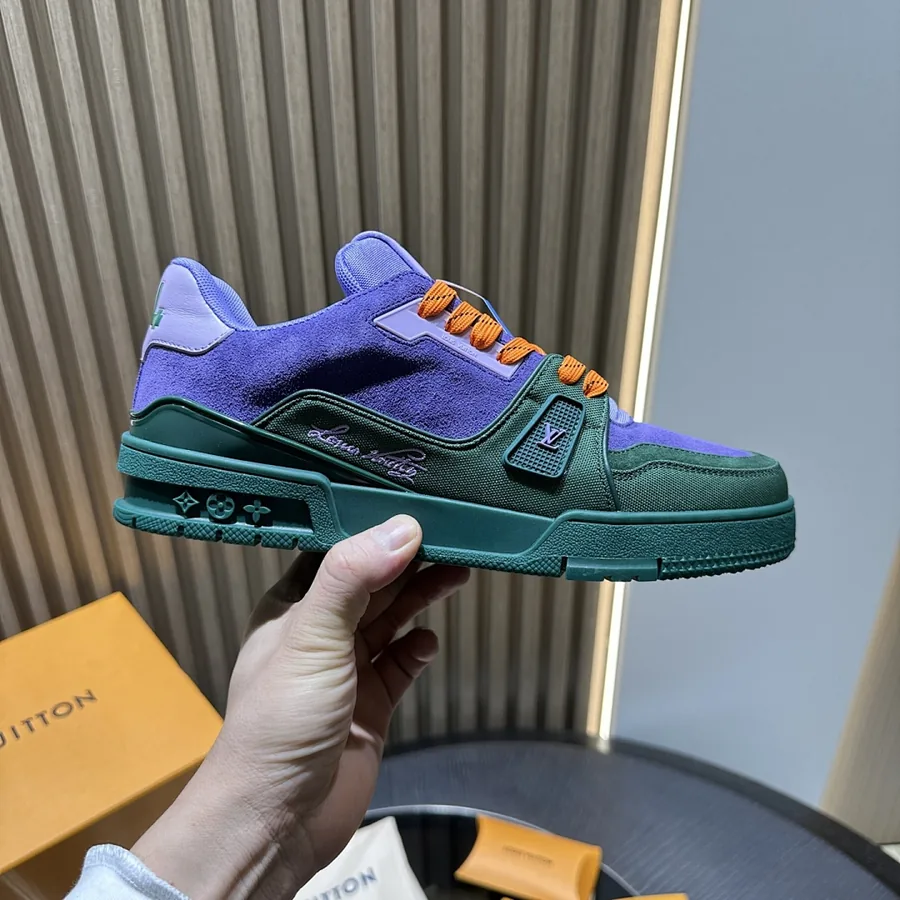 LV Trainer Sneaker Purple/Green