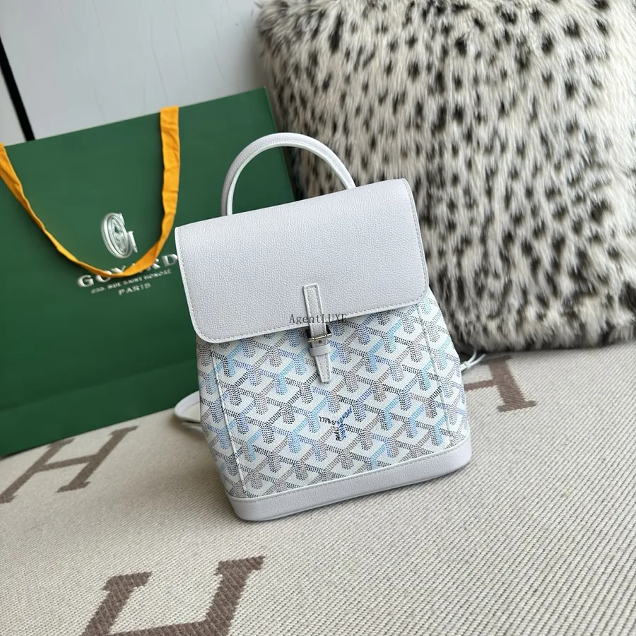 Goyard Flot Mini Backpack White