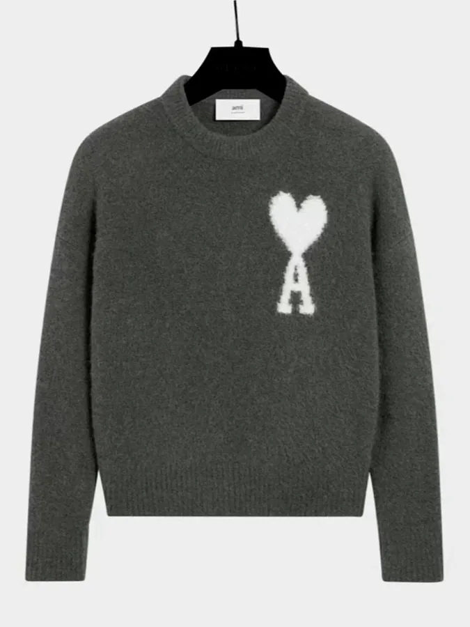 AMI Paris Alpaca Crewneck Sweater
