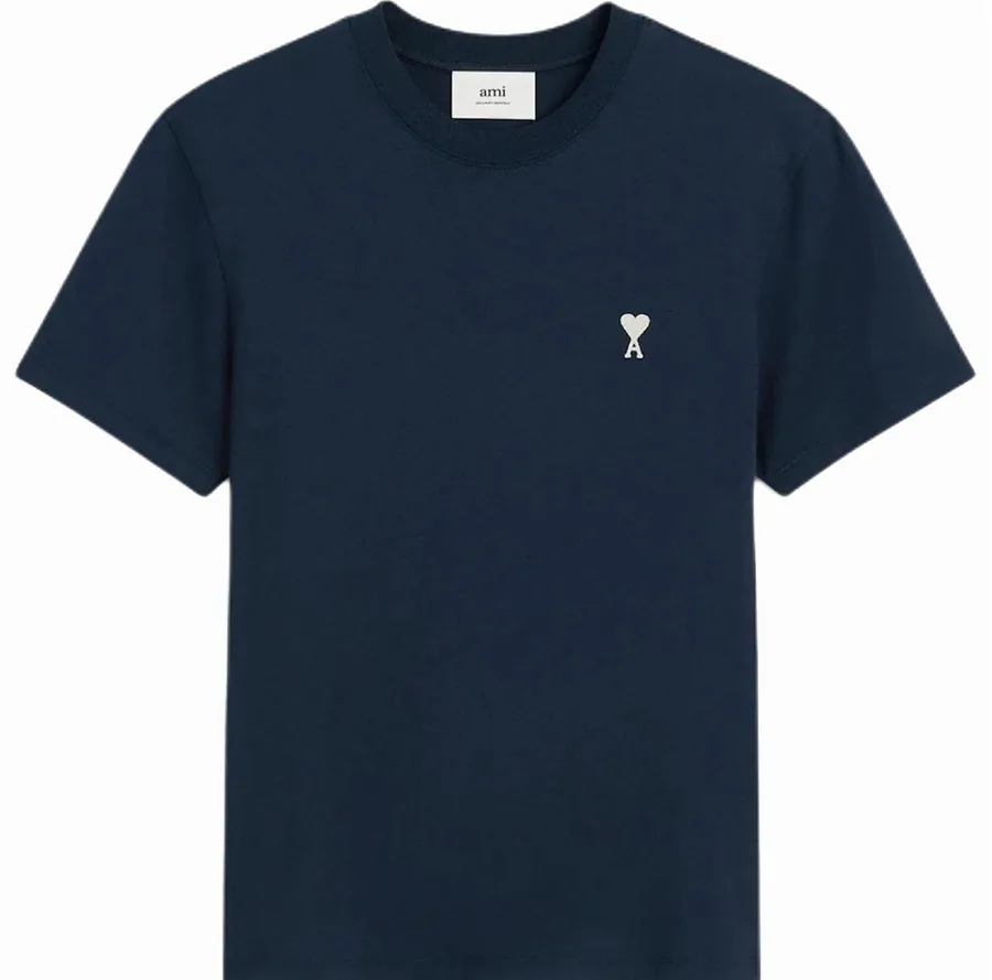 AMI Paris White Badge Tee
