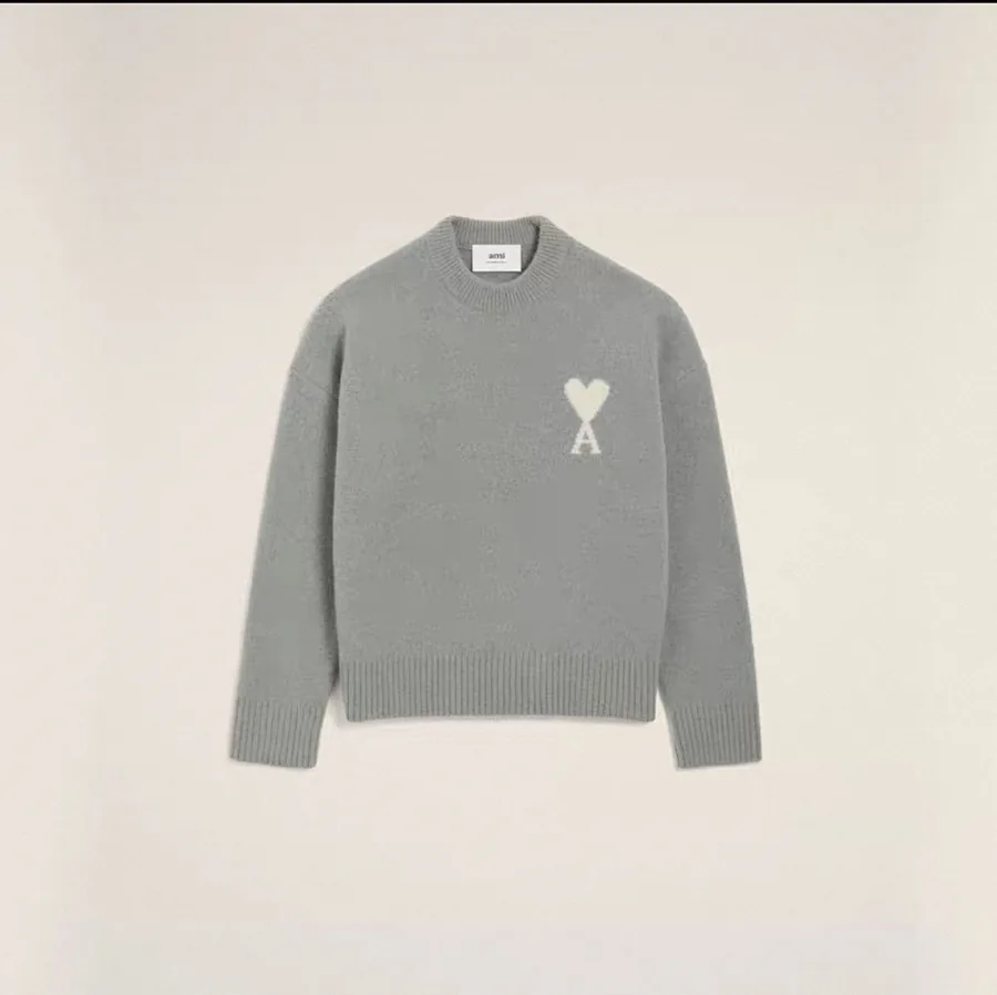 AMI Paris Alpaca Cloud Crewneck Sweater