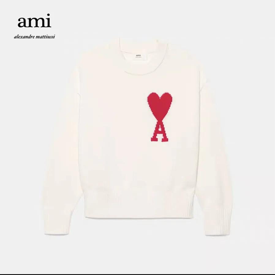 AMI Paris Big Logo Crewneck Sweater