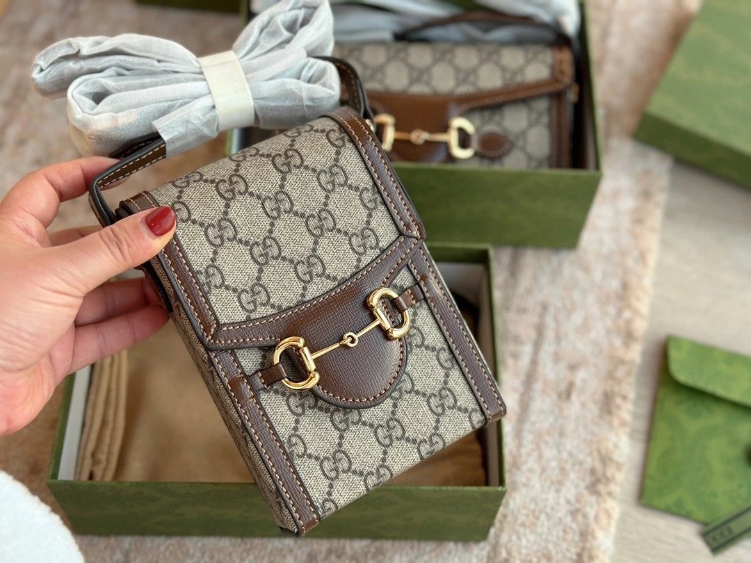 Gucci Horsebit 1955 Monogram Phone Bag