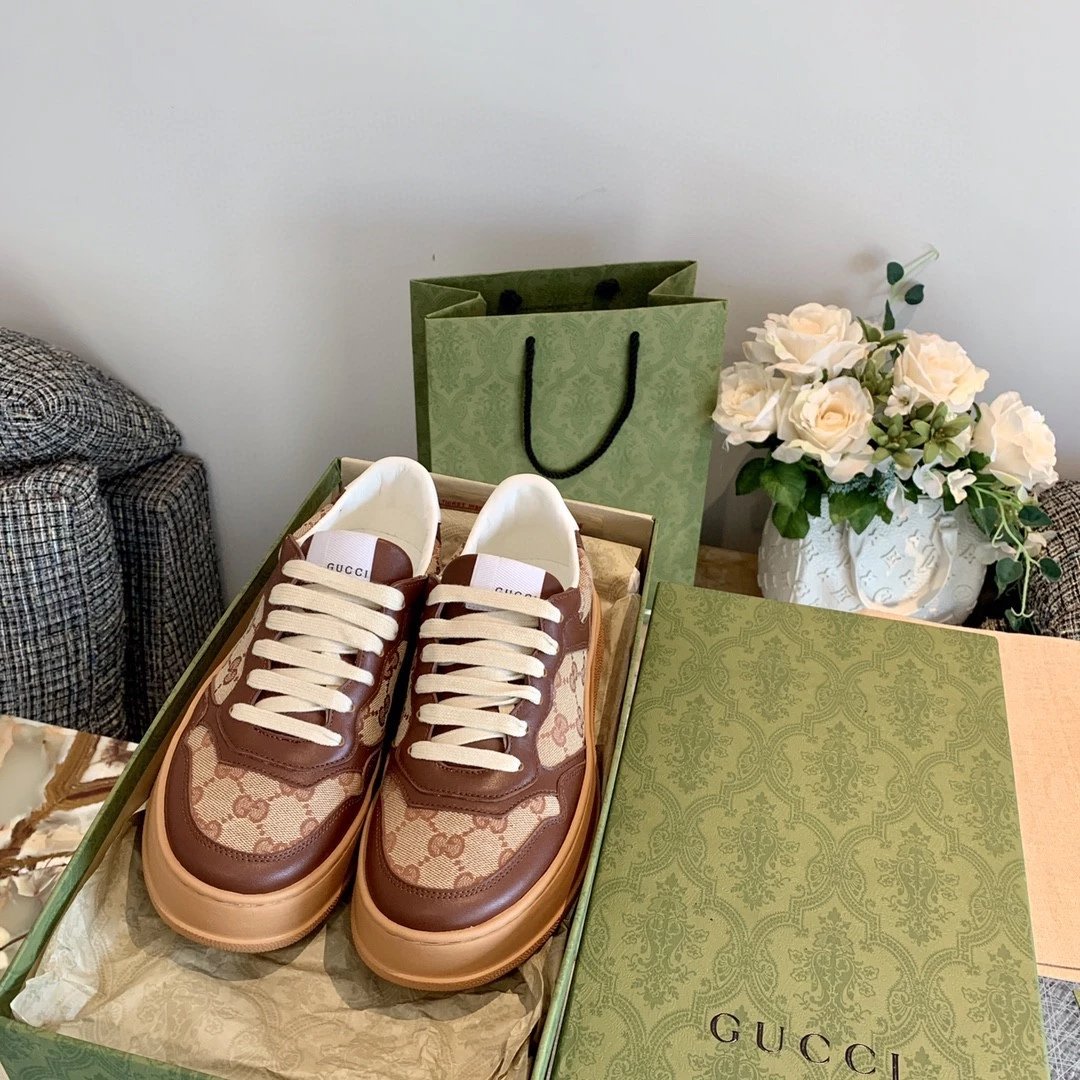 Gucci Monogram Platform Sneakers