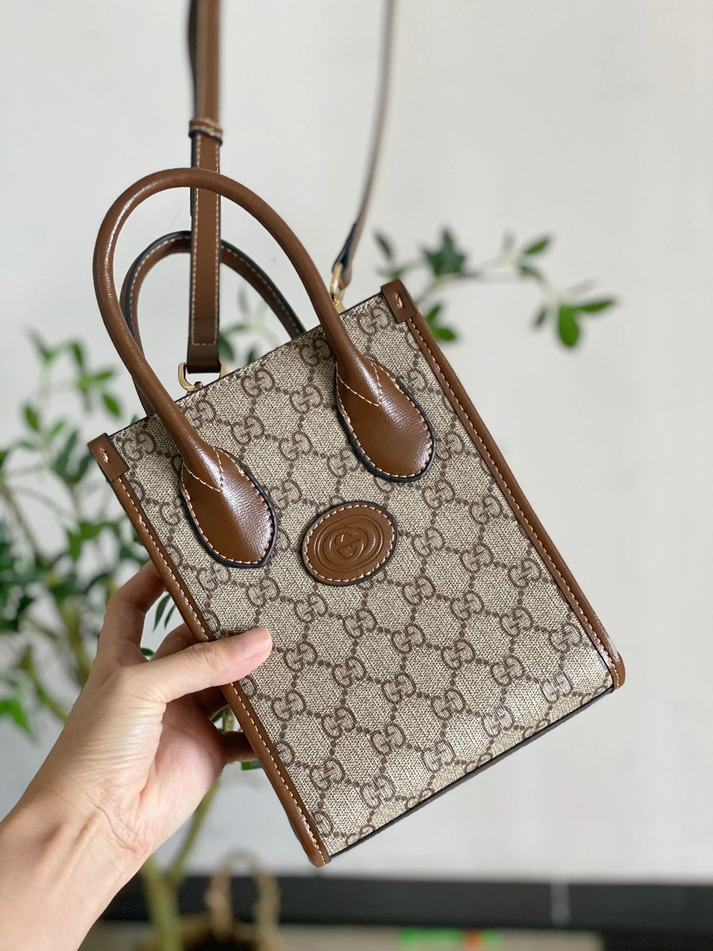 Gucci Mini Monogram Music Case Bag