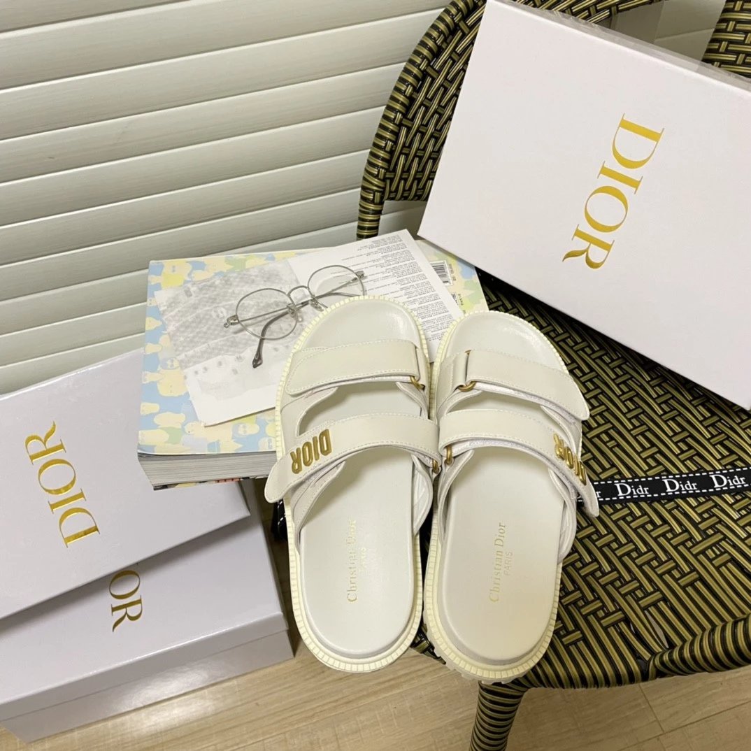 Dior Velcro Flat Slides