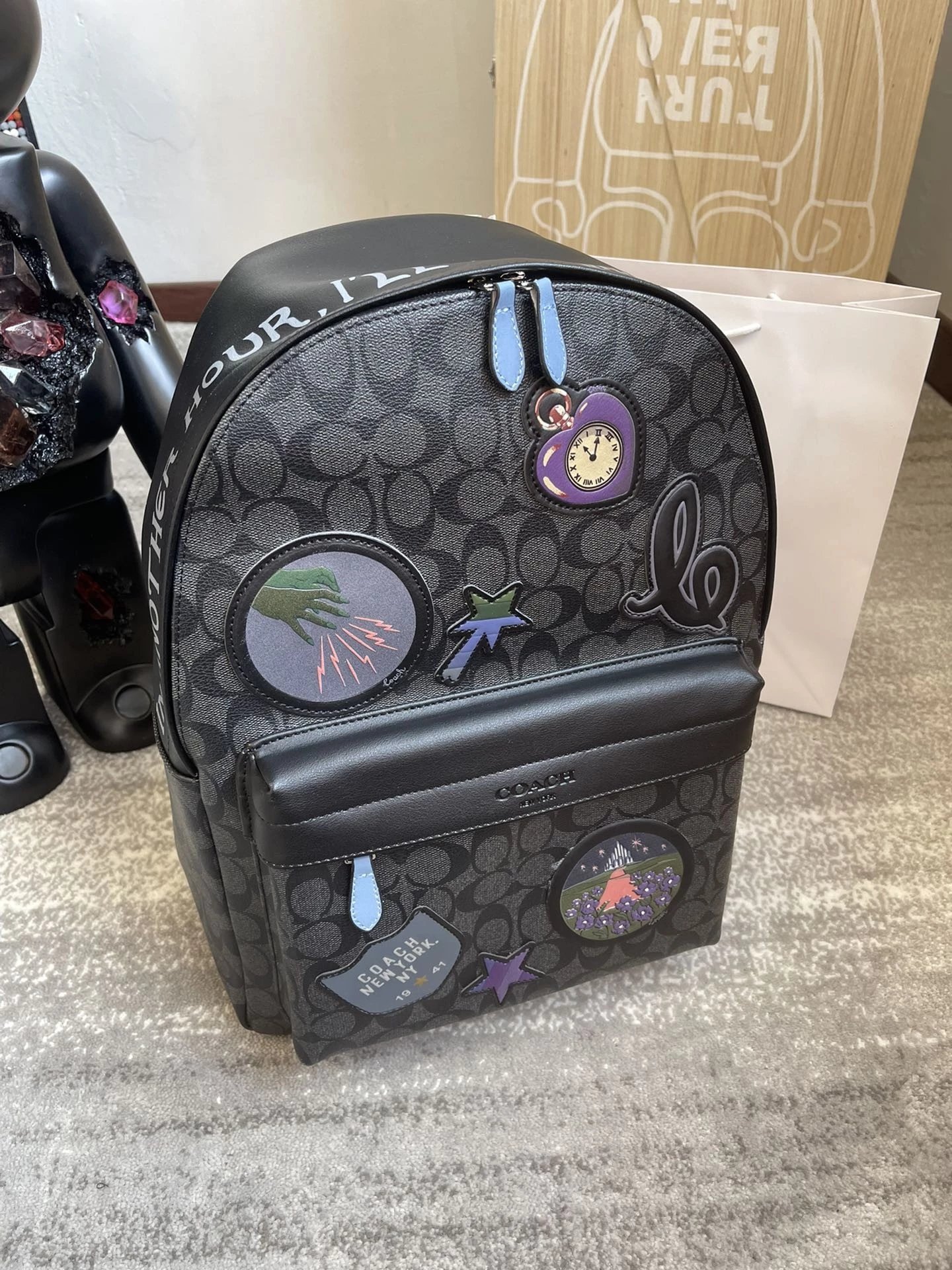 Coach Leather Travel Backpack