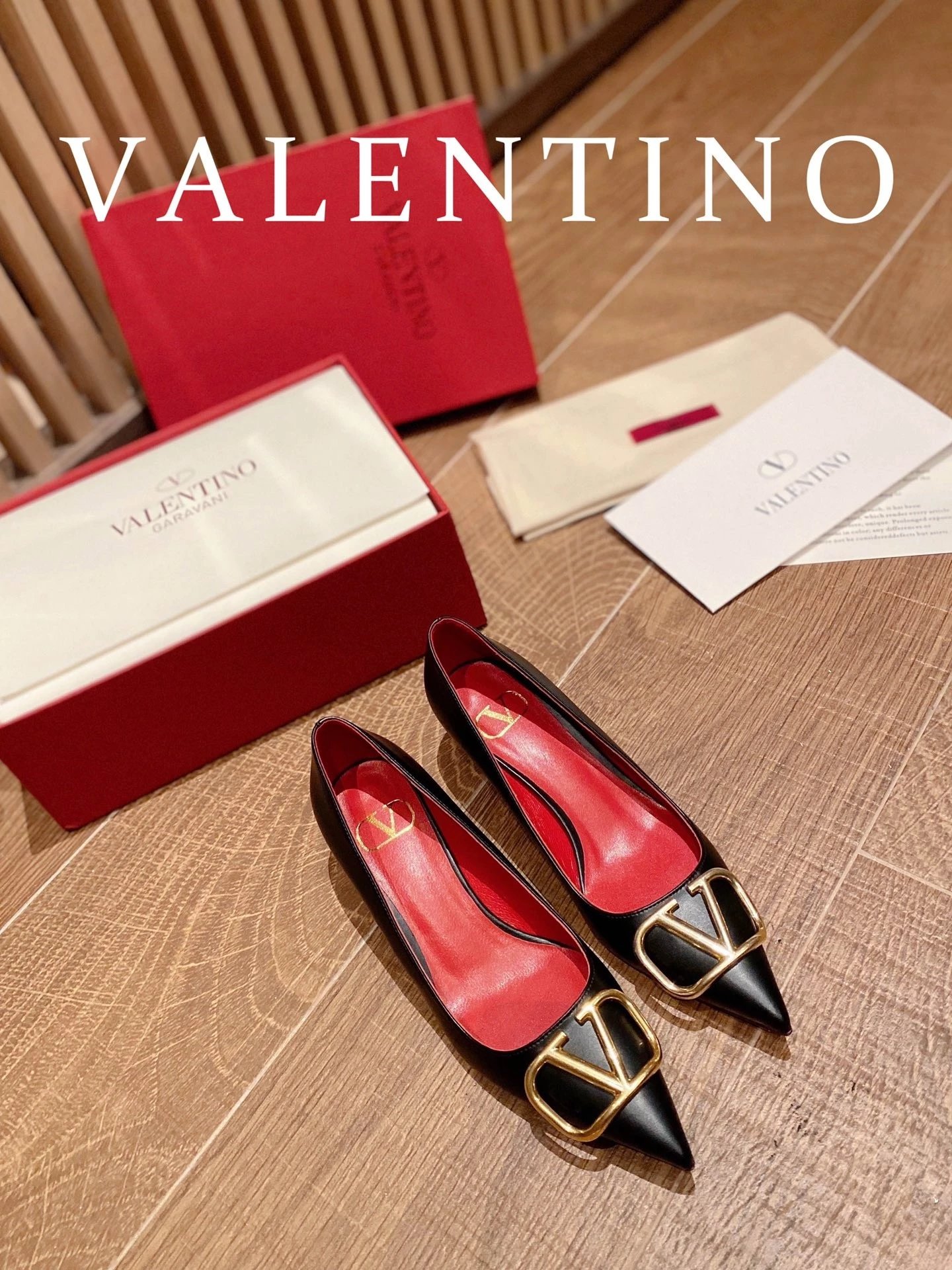 Valentino Leather Buckle High Heels