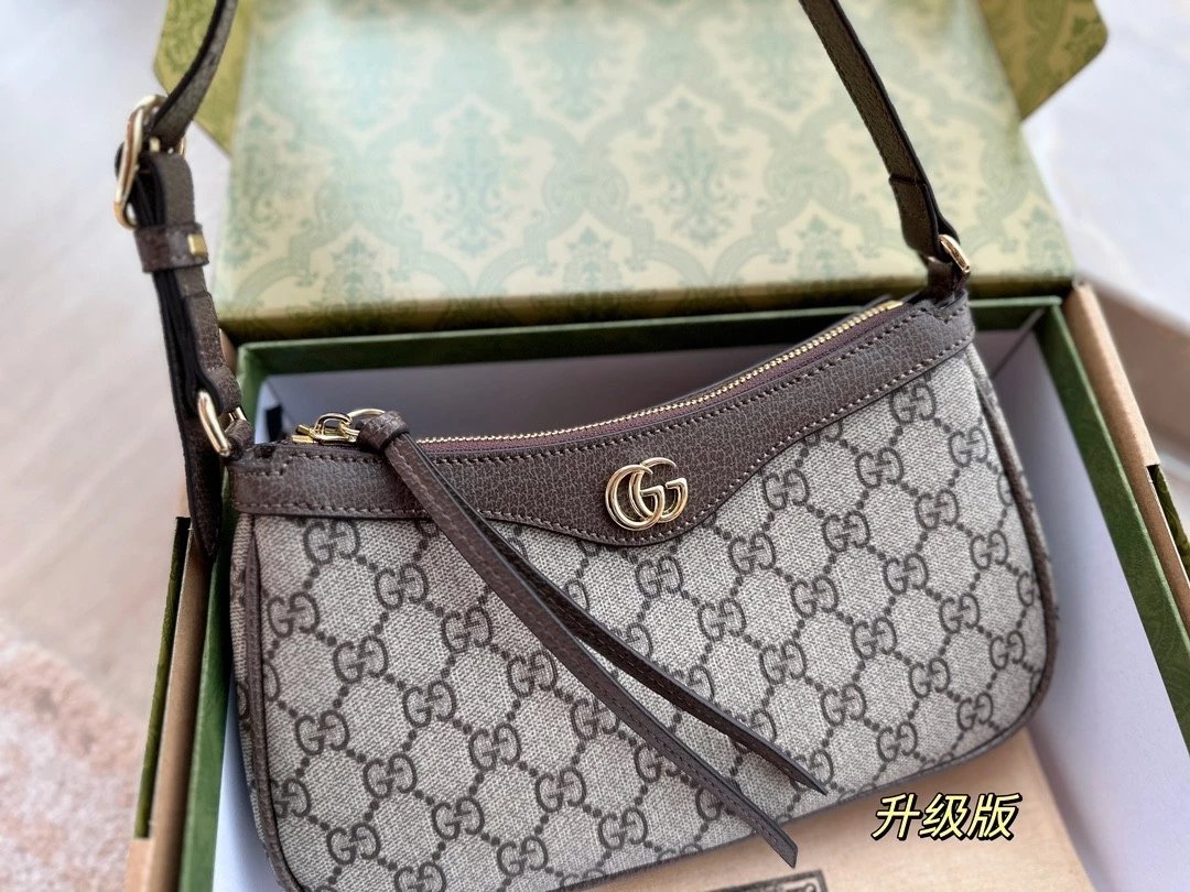 Gucci Monogram Hobo Shoulder Bag
