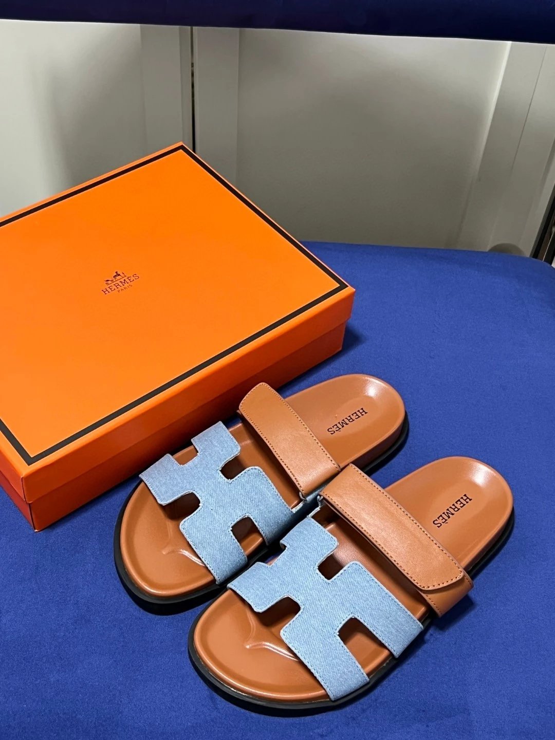 Hermes Chypre Velcro Sandals