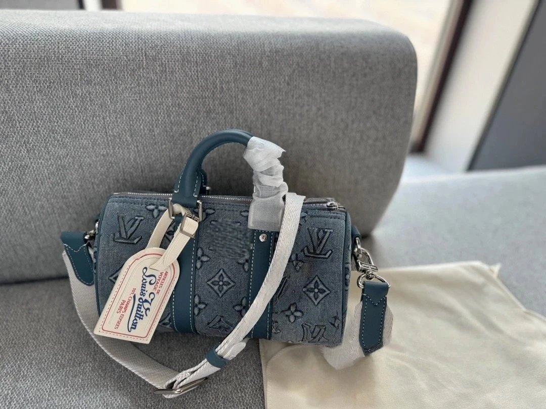 Louis Vuitton Keepall Denim Mini Duffle Bag