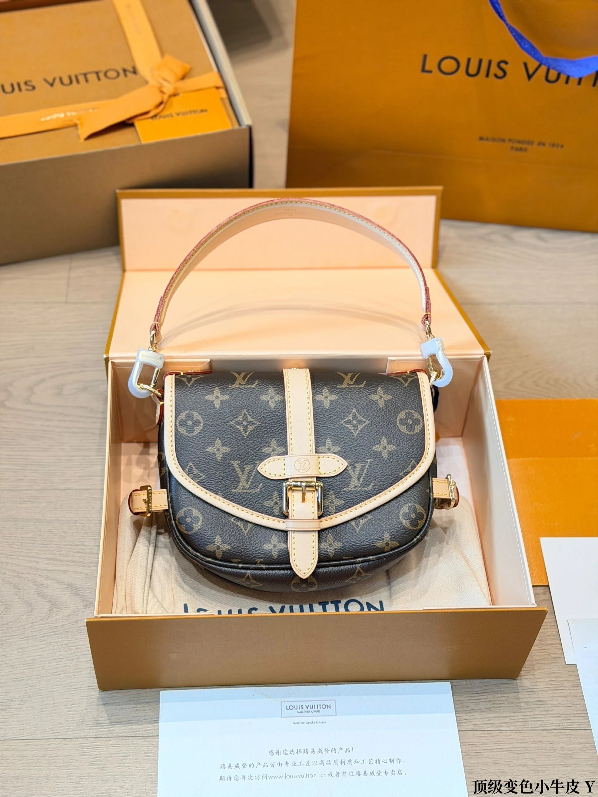 Small Twin Saddle Crossbody Bag