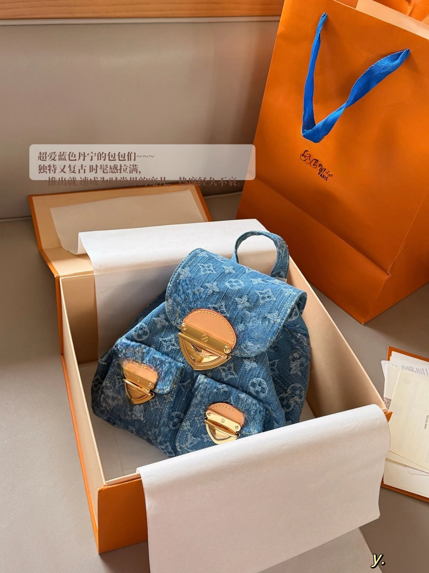 Louis Vuitton Denim Small Backpack