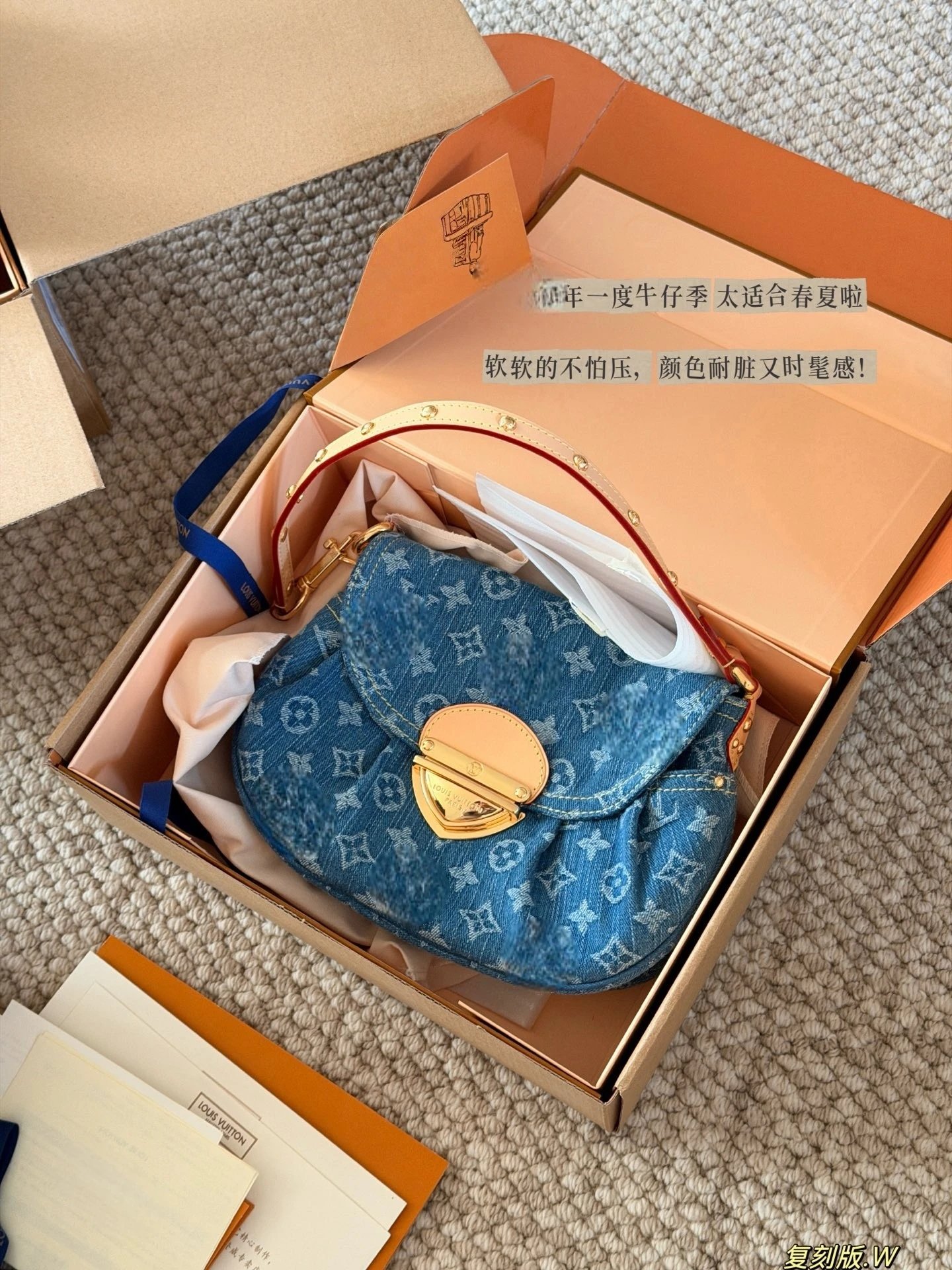 Louis Vuitton Denim Shoulder Bag
