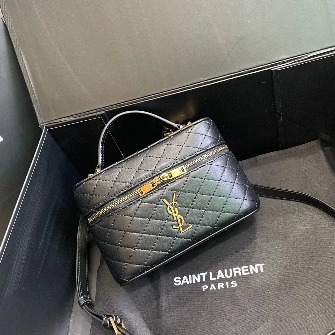 Mini Gaby Lambskin Vanity Bag