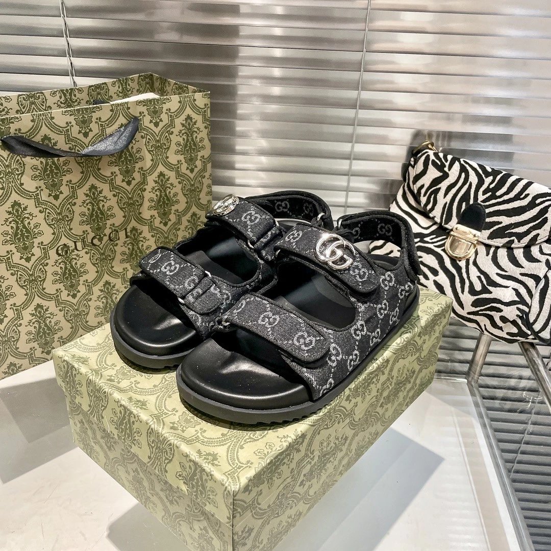 Gucci Platform Velcro Sandals