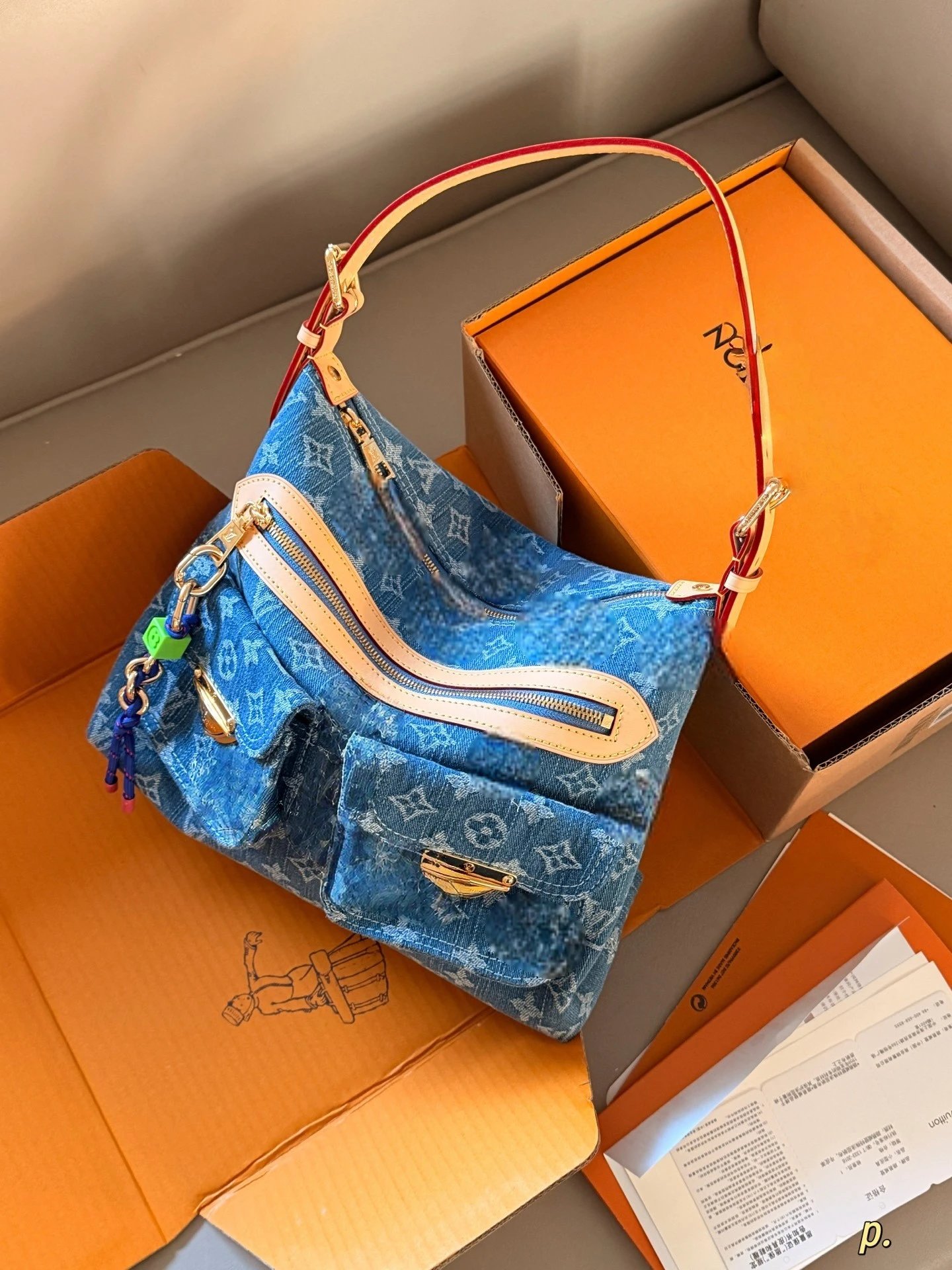 Louis Vuitton Denim Underarm Bag