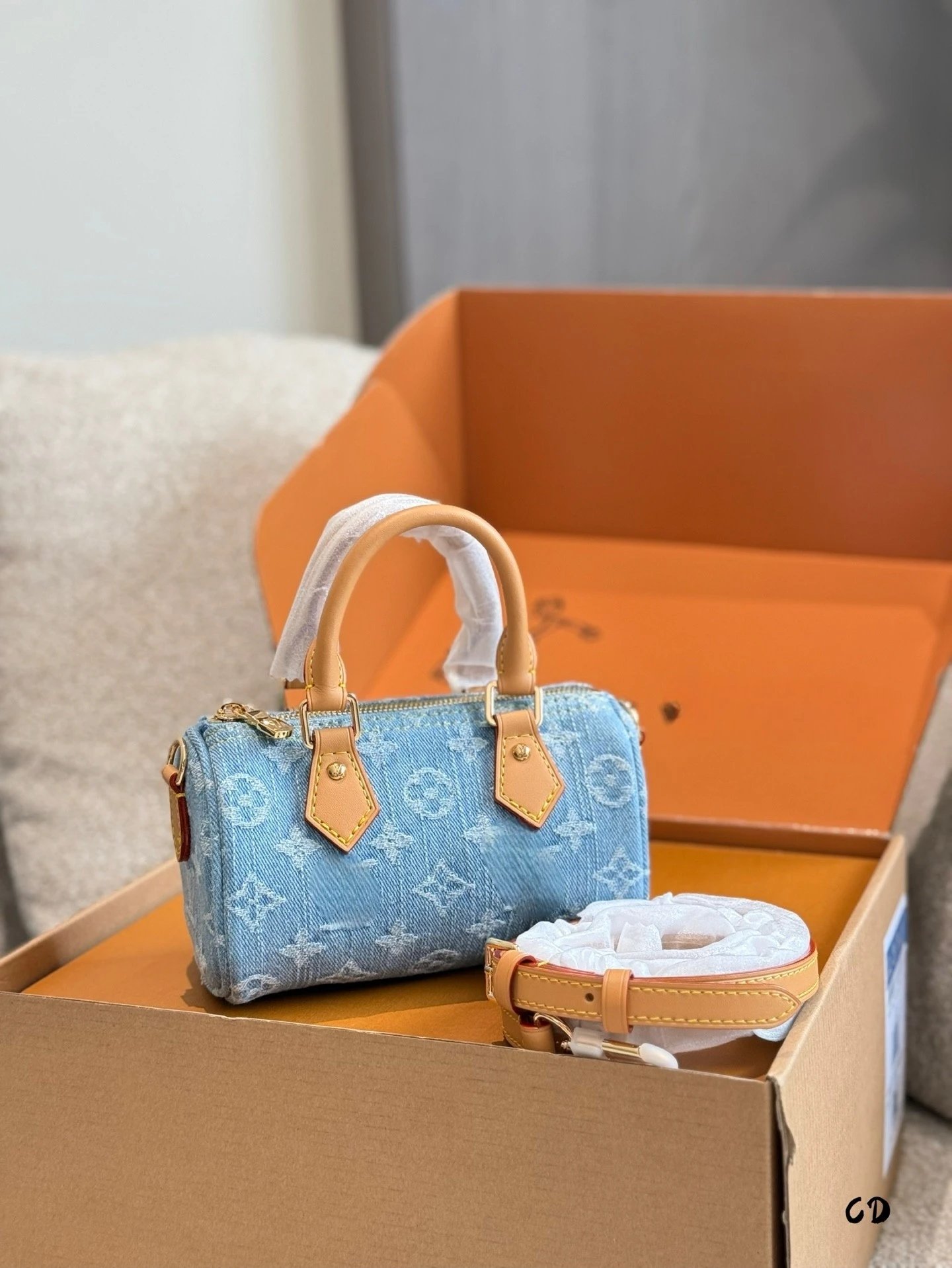 Louis Vuitton Denim Boston Pillow Bag