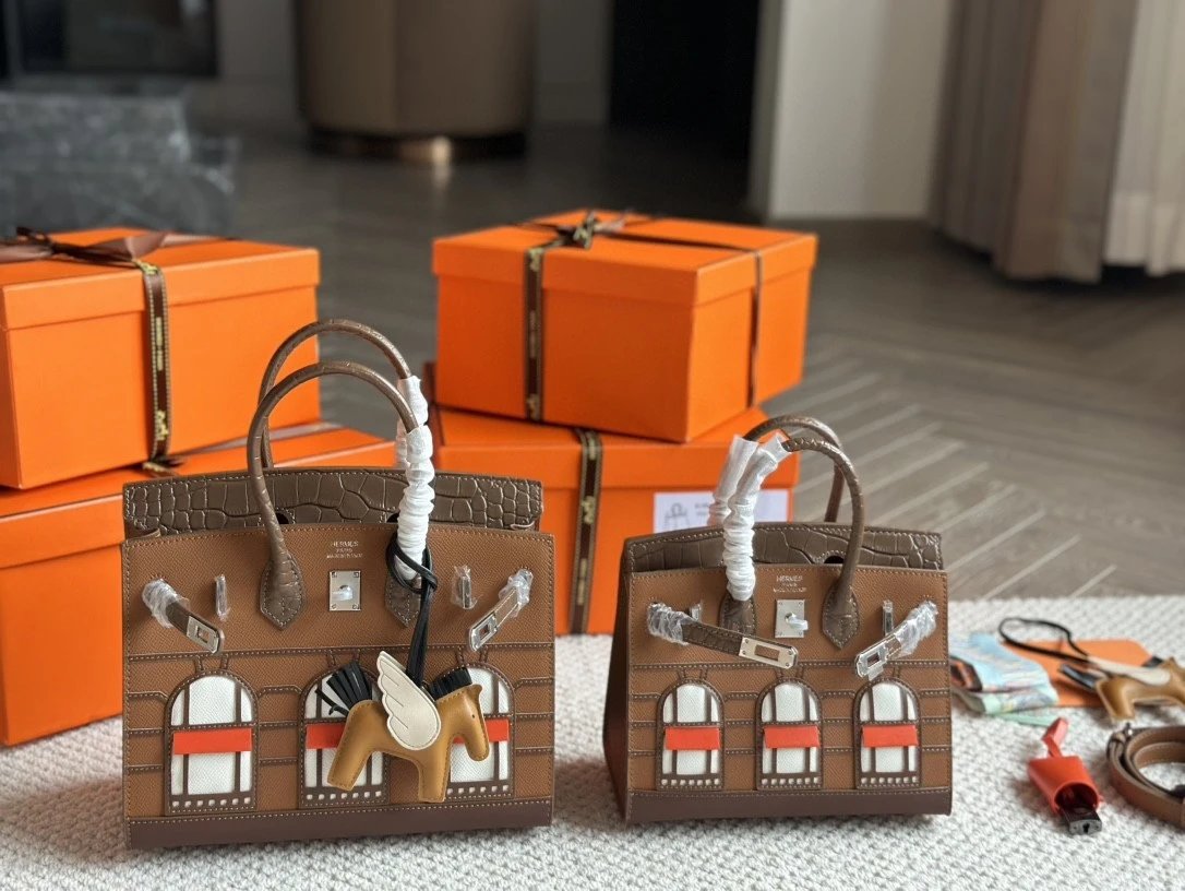 Hermes Birkin Leather Tote Bag