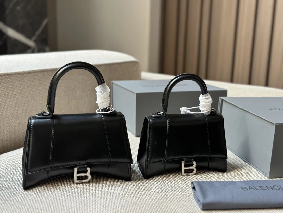 Balenciaga Hourglass Flap Shoulder Bag