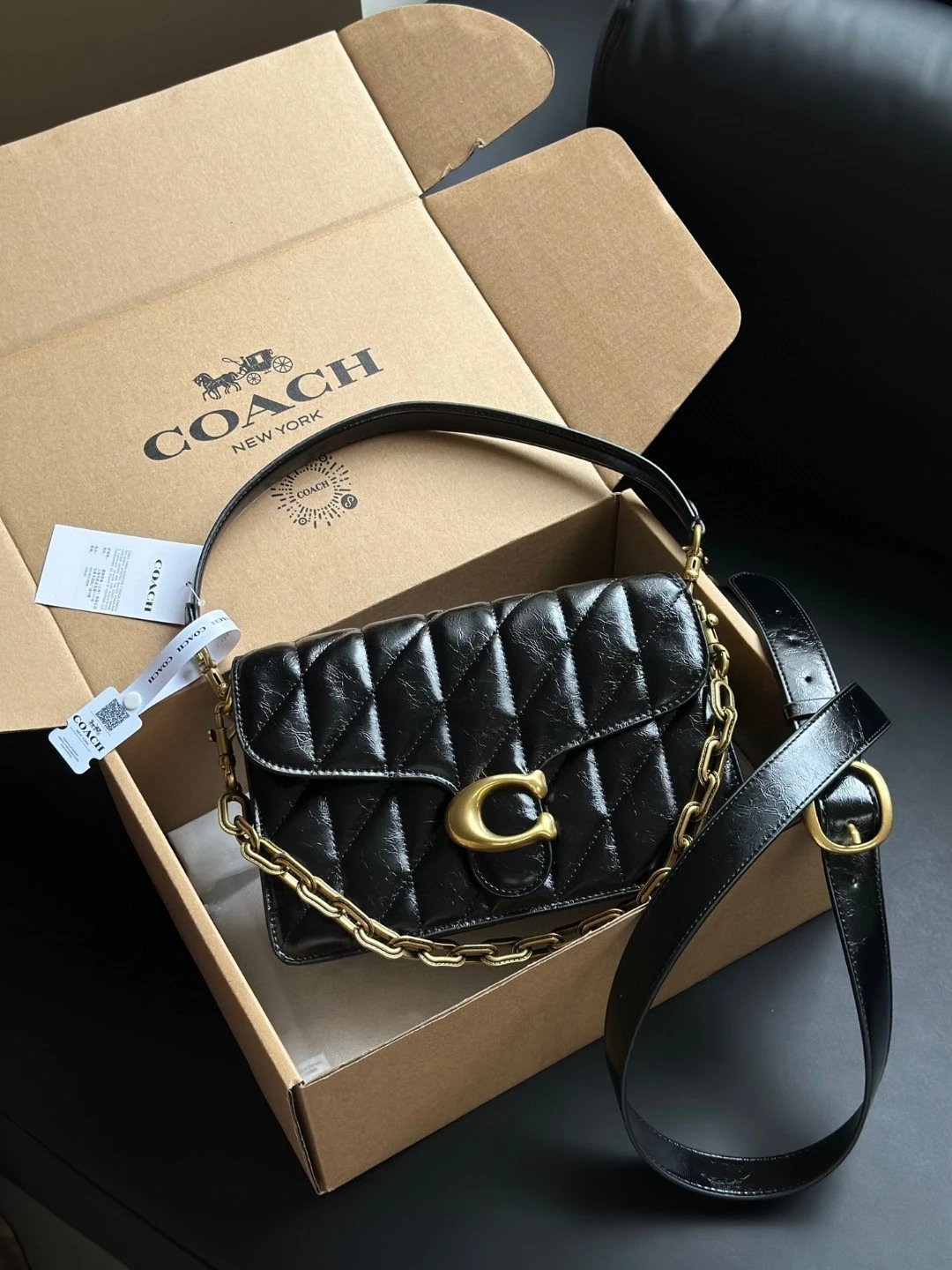 Coach Tabby 26 Quilted Chain Shoulder Bag