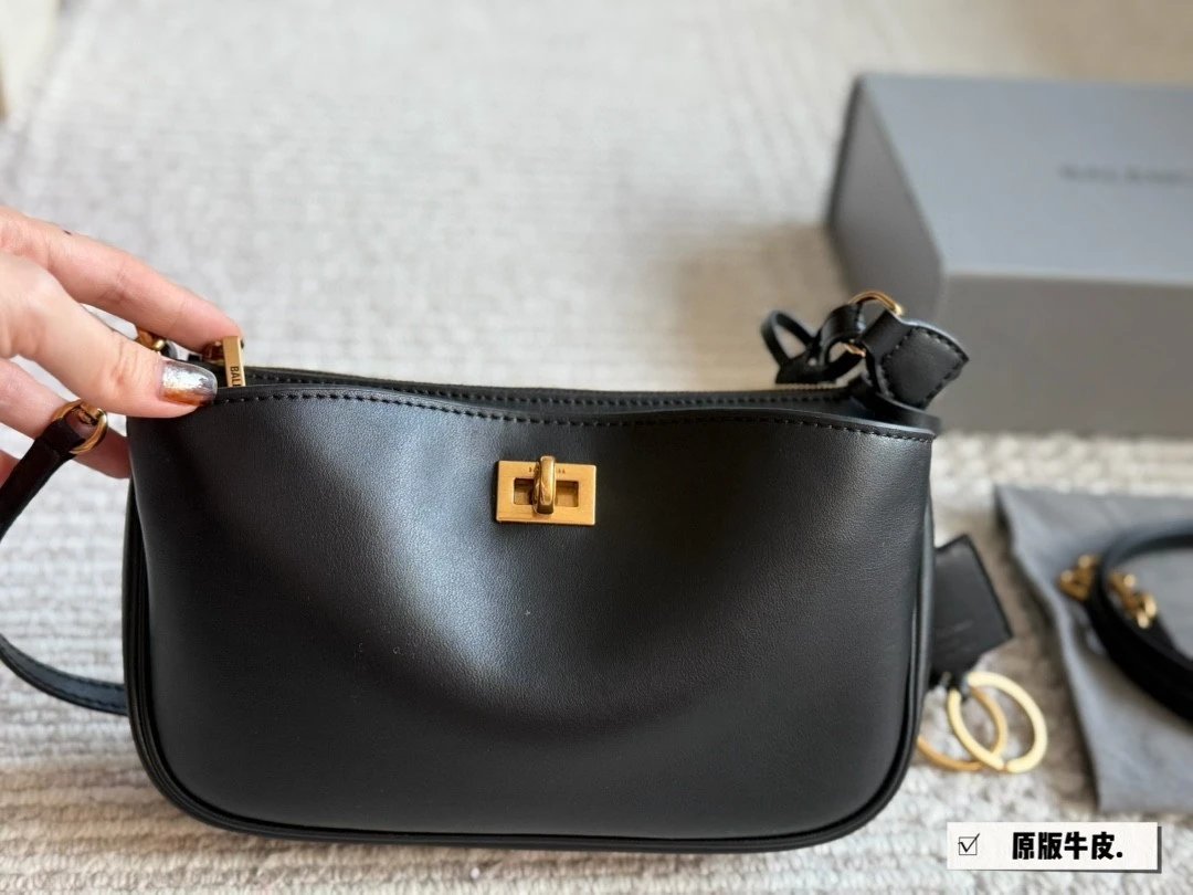 Balenciaga Rodeo Leather Shoulder Bag