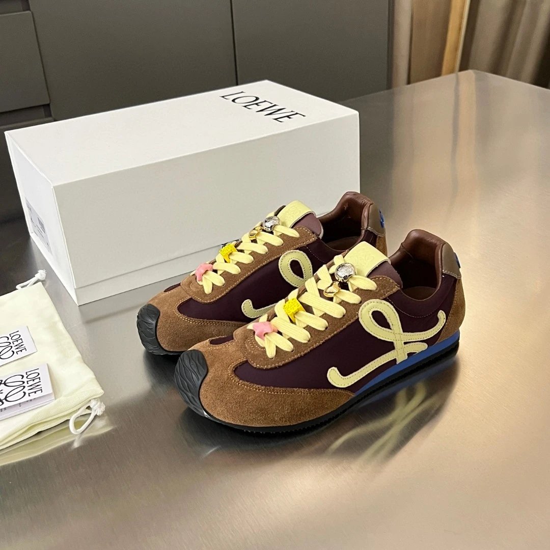 Loewe Leather German Trainer Sneakers