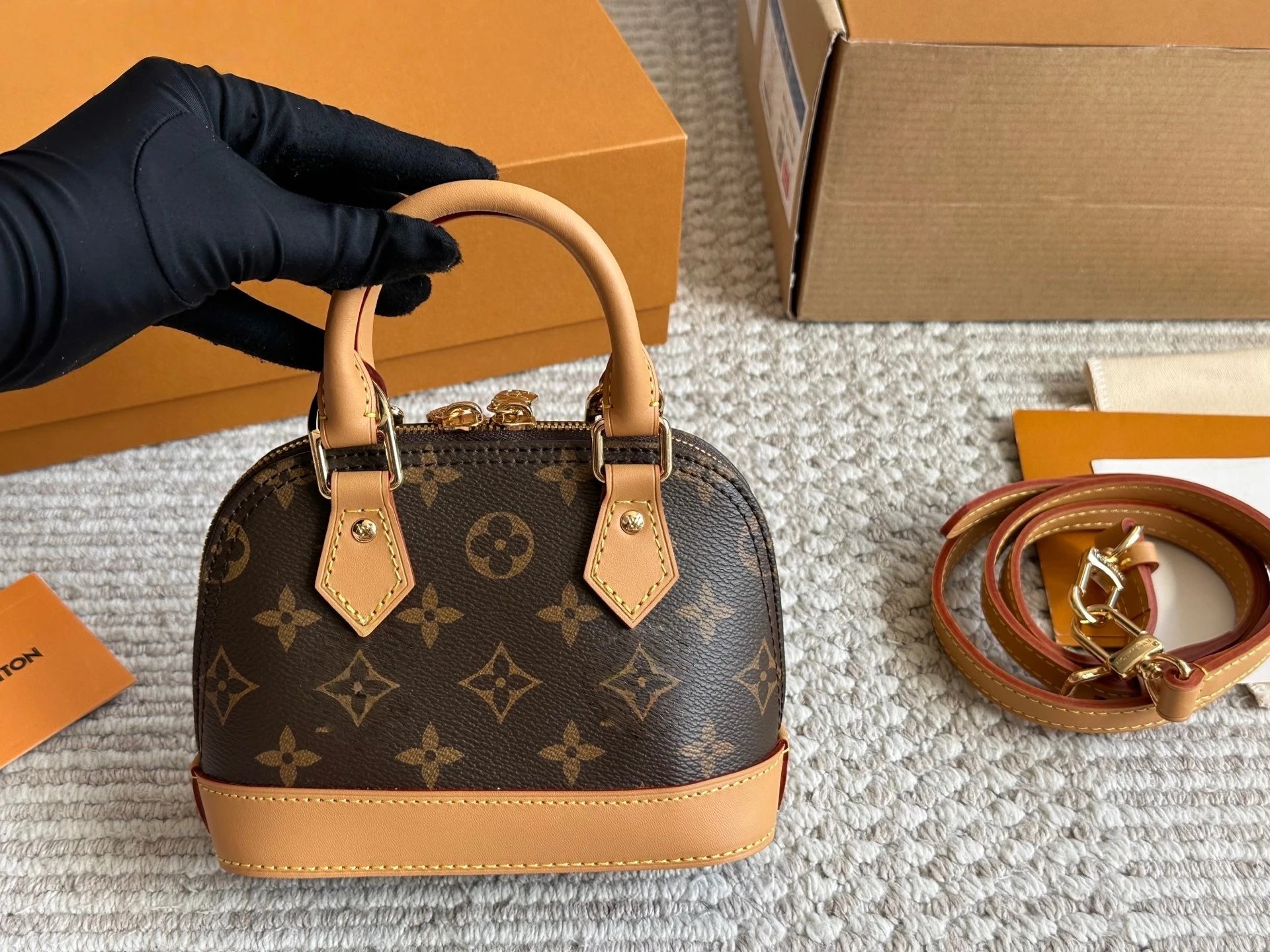 Monogram Mini Shell Shoulder Bag