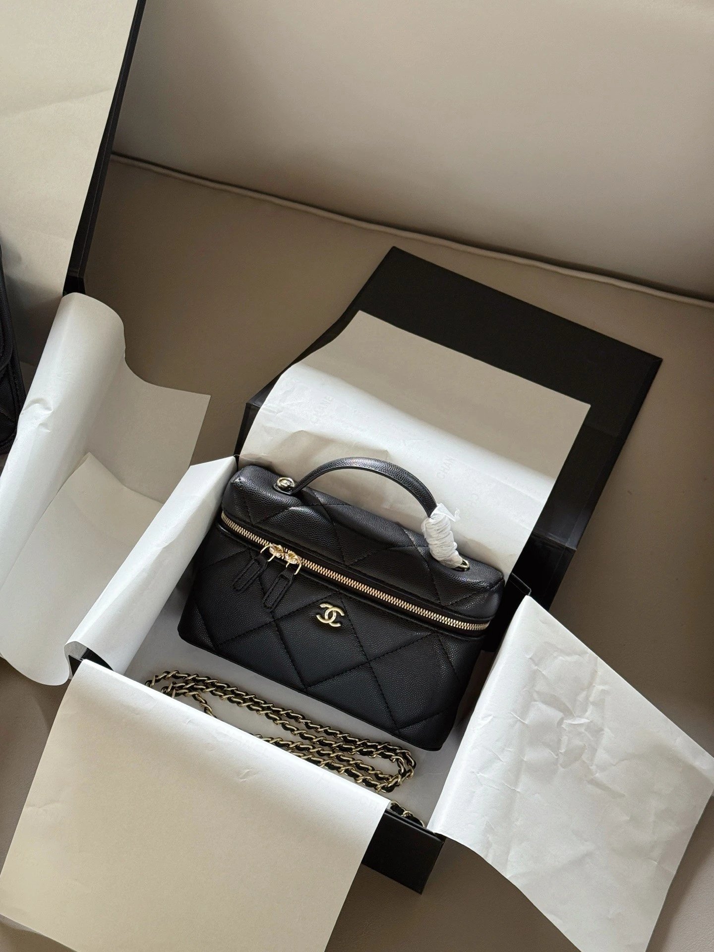 Chanel Large Quilted Vanity Bag