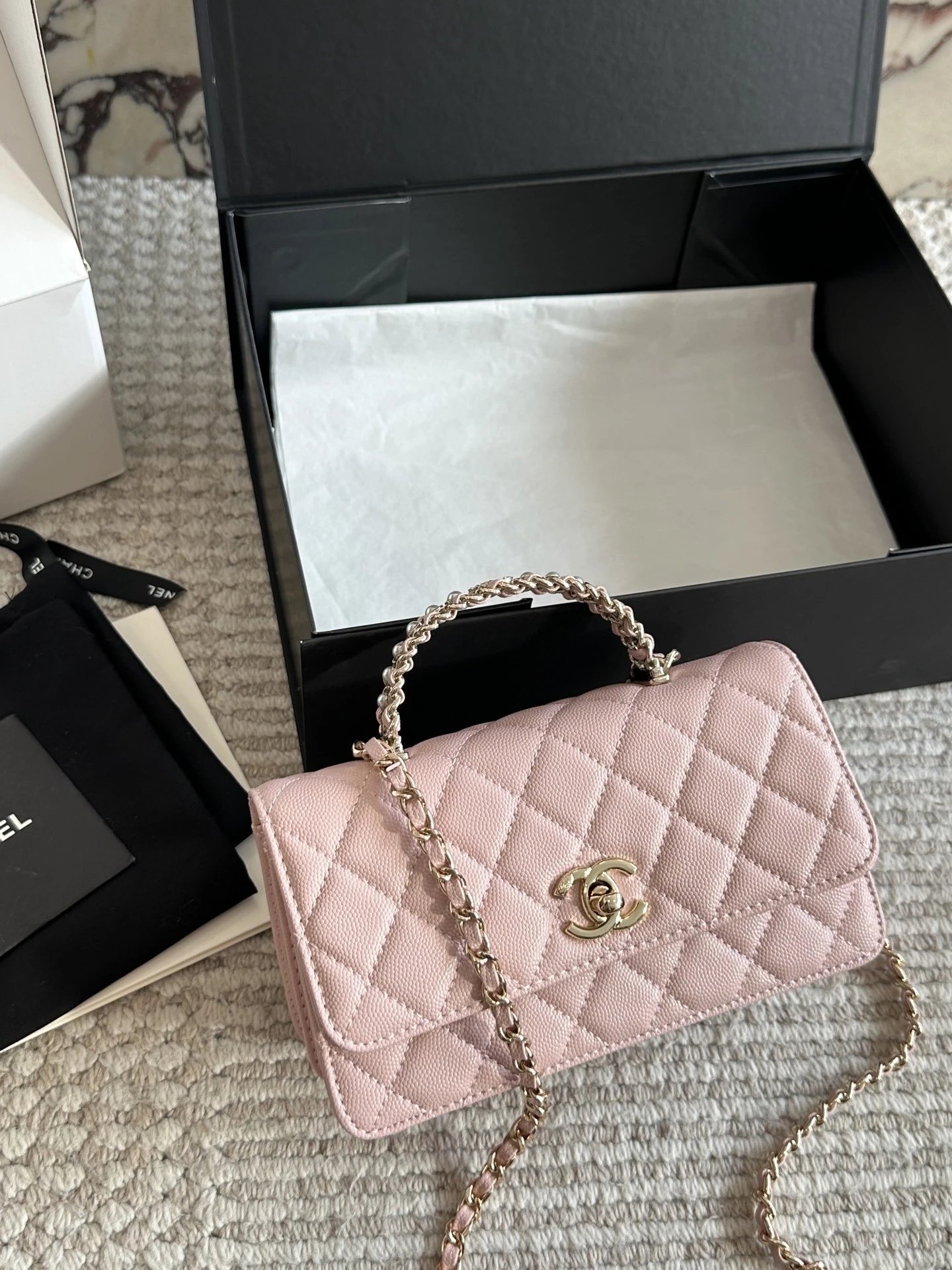 Chanel Pearl Handle Wallet on Chain Bag