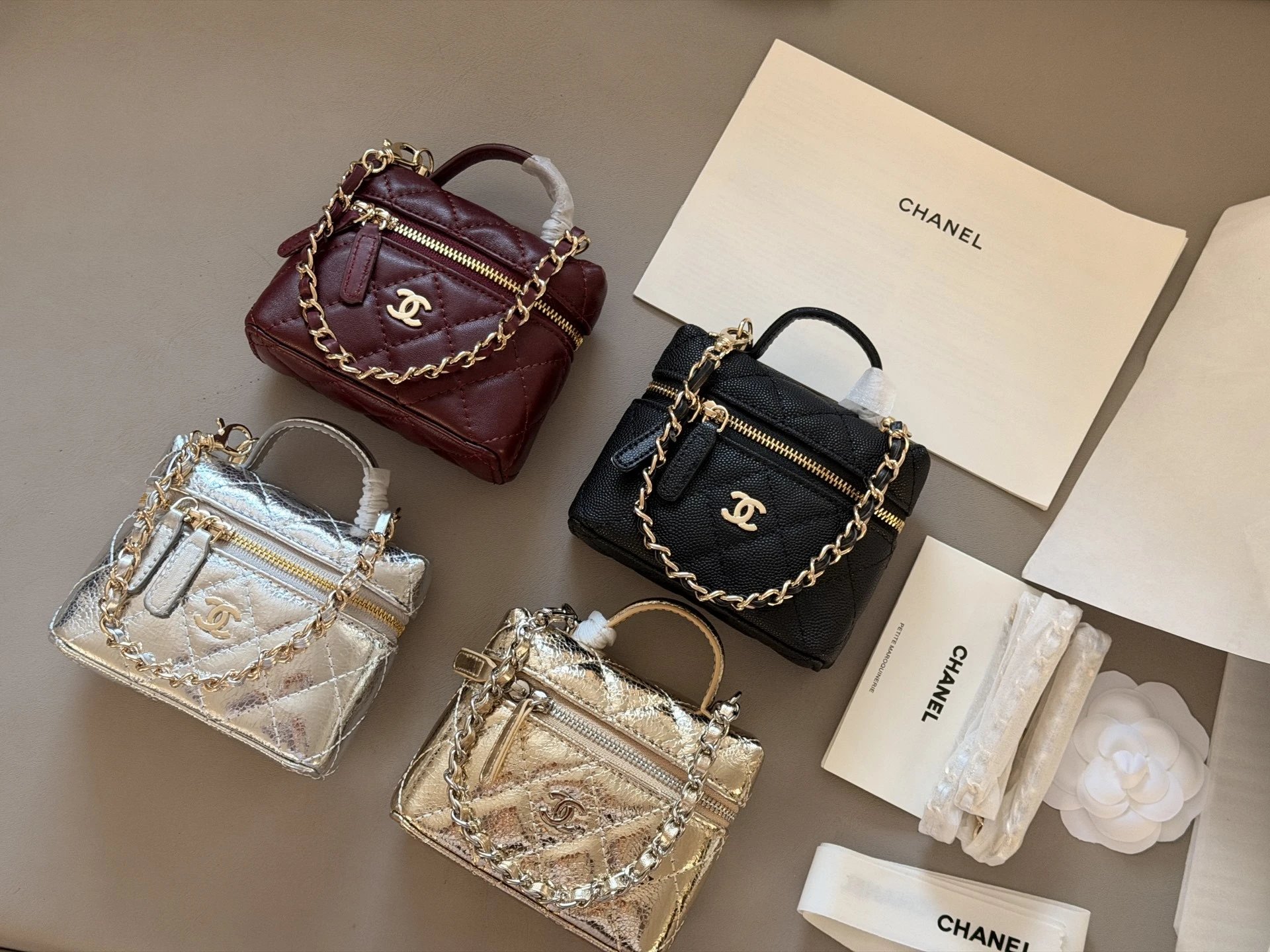 Chanel Mini Leather Lipstick Bag