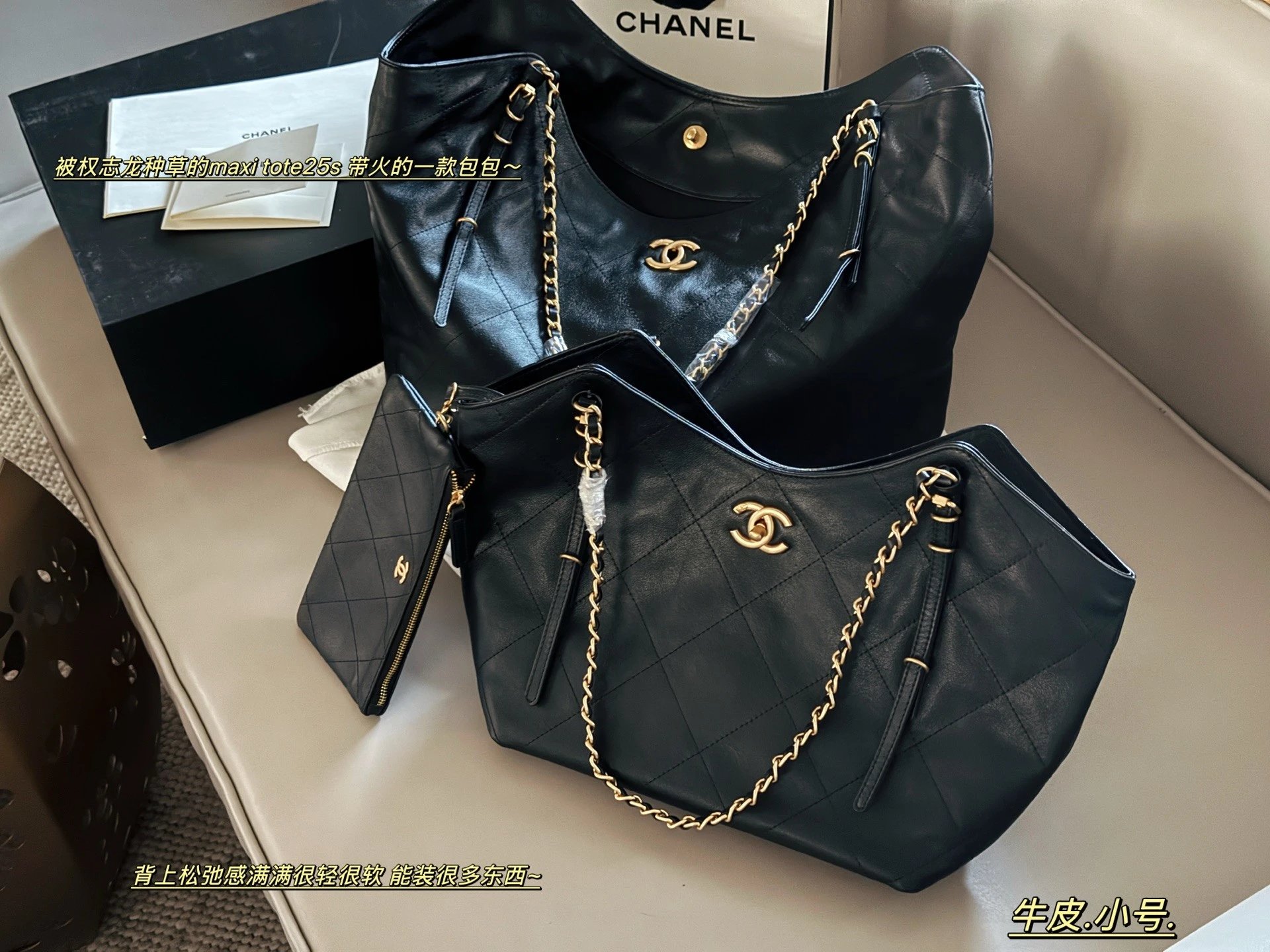 Chanel 25S Tote Shopping Bag