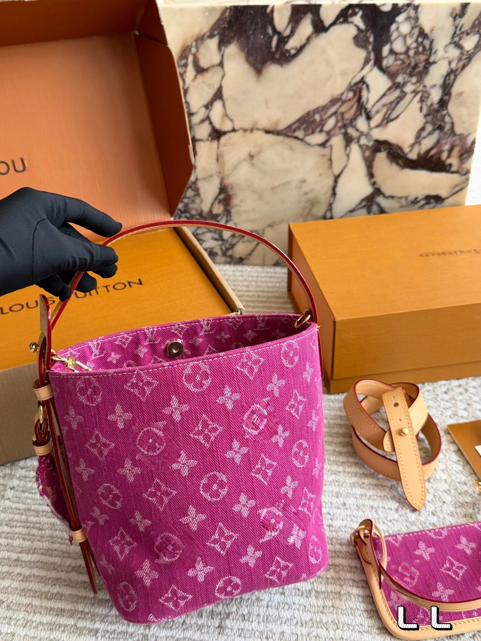 Louis Vuitton Denim All In BB Bucket Bag