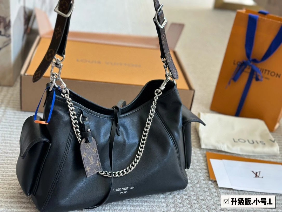 Louis Vuitton CarryAll Dark Tote Bag
